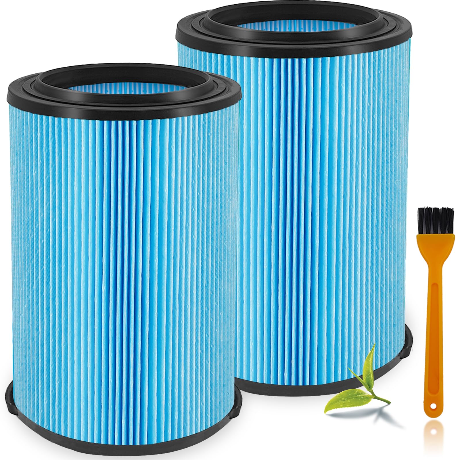 Lvjusen Vf5000 Filter Replacement For Ridgid Shop Vac 5 20 Gallon Wet Dry Vacuums& 6 9 Gallon Husky Vacuum 2 Pack