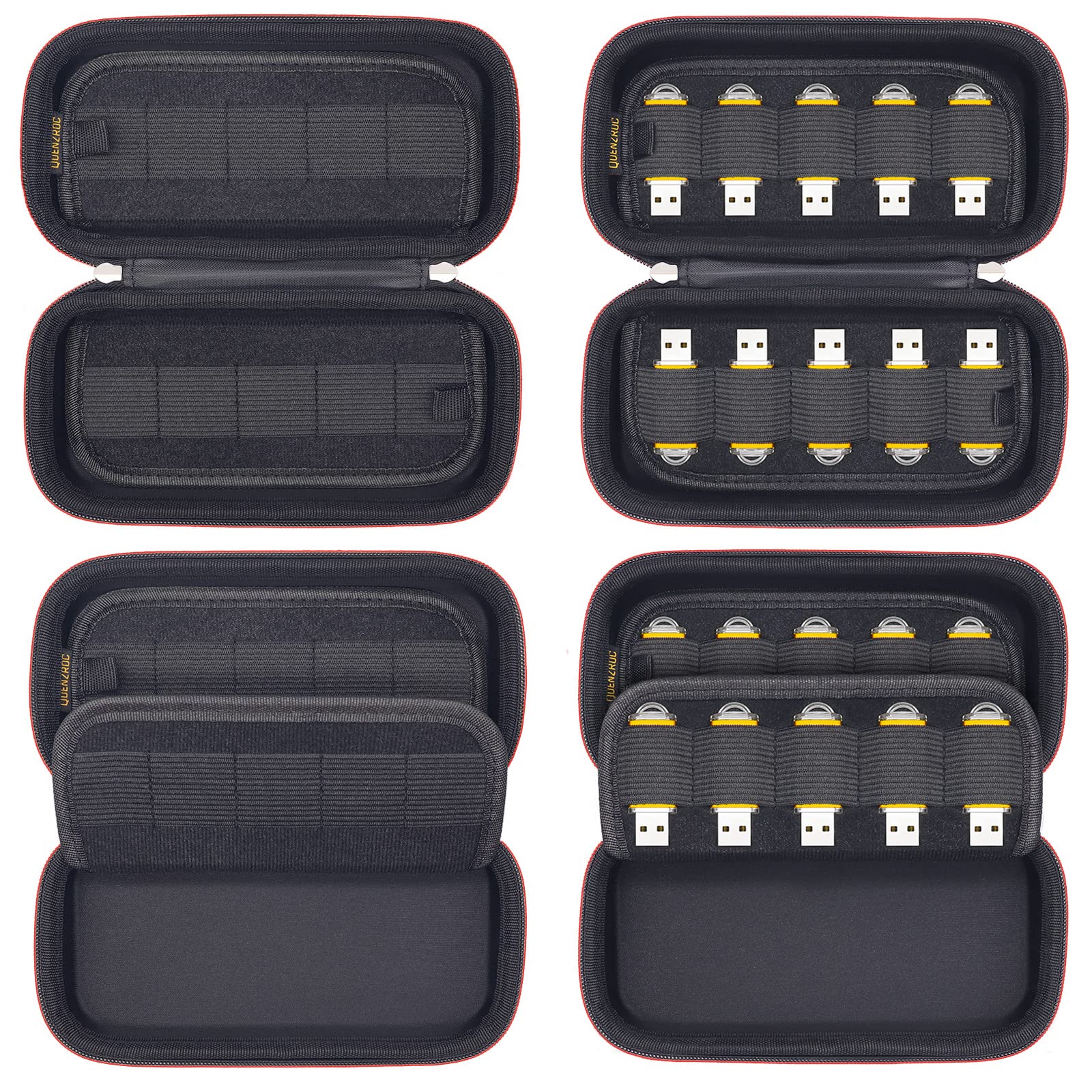 Usb Drive Case Organizer Fits 20 Flash Thumb Drives Quenzroc Usb Sticks Holder Hard Storage Case Portable Box Travel Carrying Po