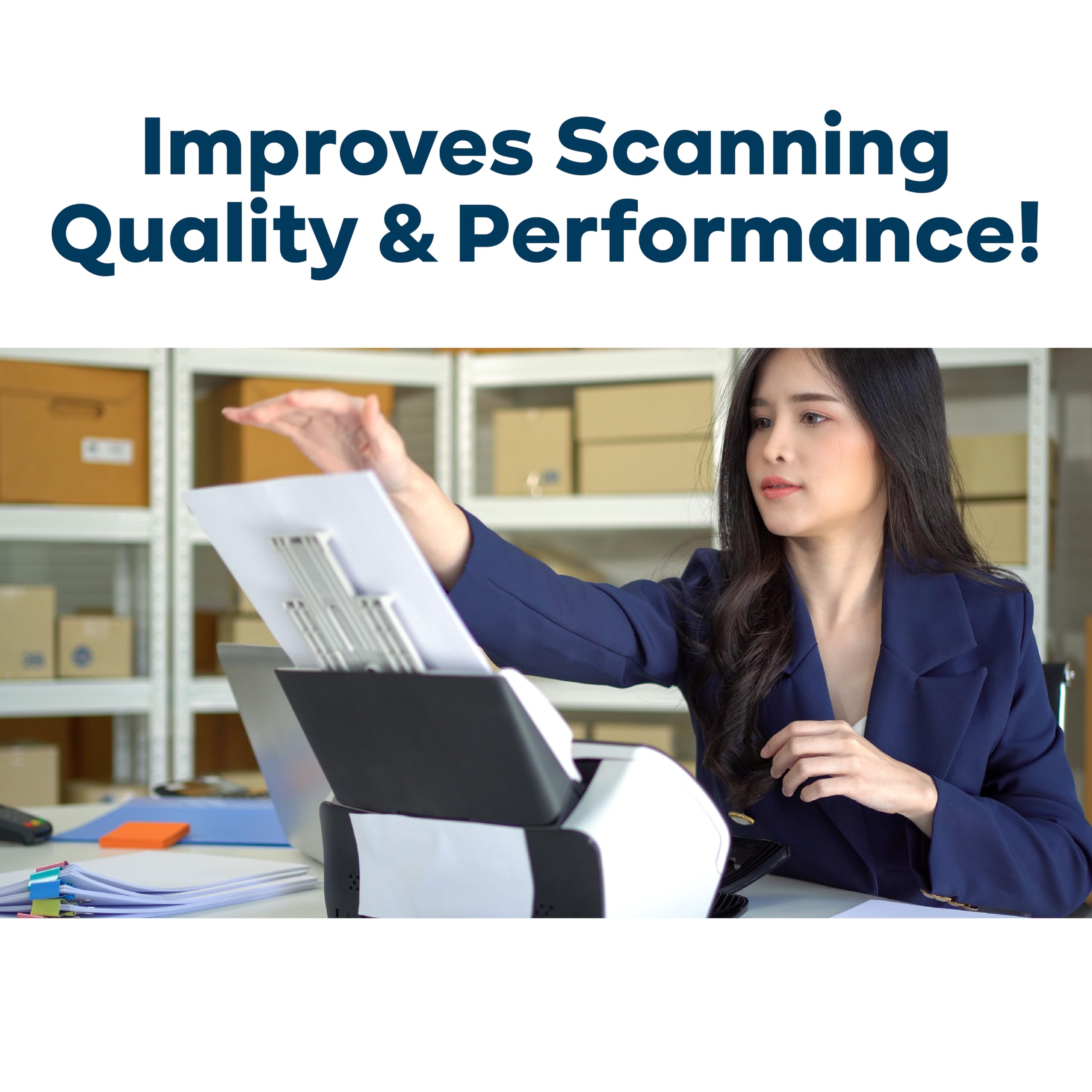 Kicteam - Waffletechnology Cleaning Cards For Desktop & Mobile Document Scanners (15 Cards) - Presaturated With Wondersolvent -