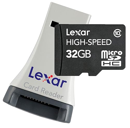 Lexar High Speed Microsdhc 32Gb Flash Memory Card With Reader Lsdmi32Gbsbnar