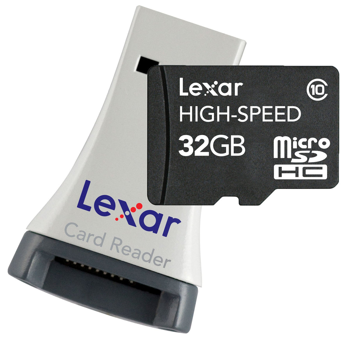 Lexar High-Speed Microsdhc 32Gb Flash Memory Card With Reader Lsdmi32Gbsbnar