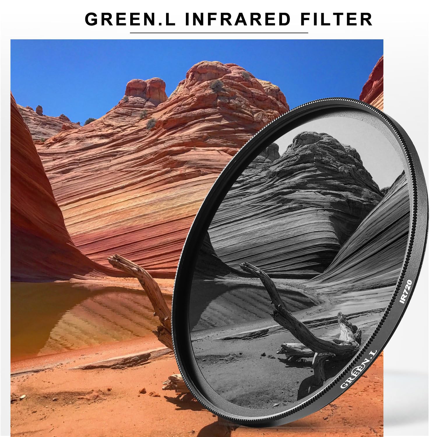 Green.L 67Mm Infrared Filter, 67Mm Ir 760Nm (R76) Filter For Camera Lens