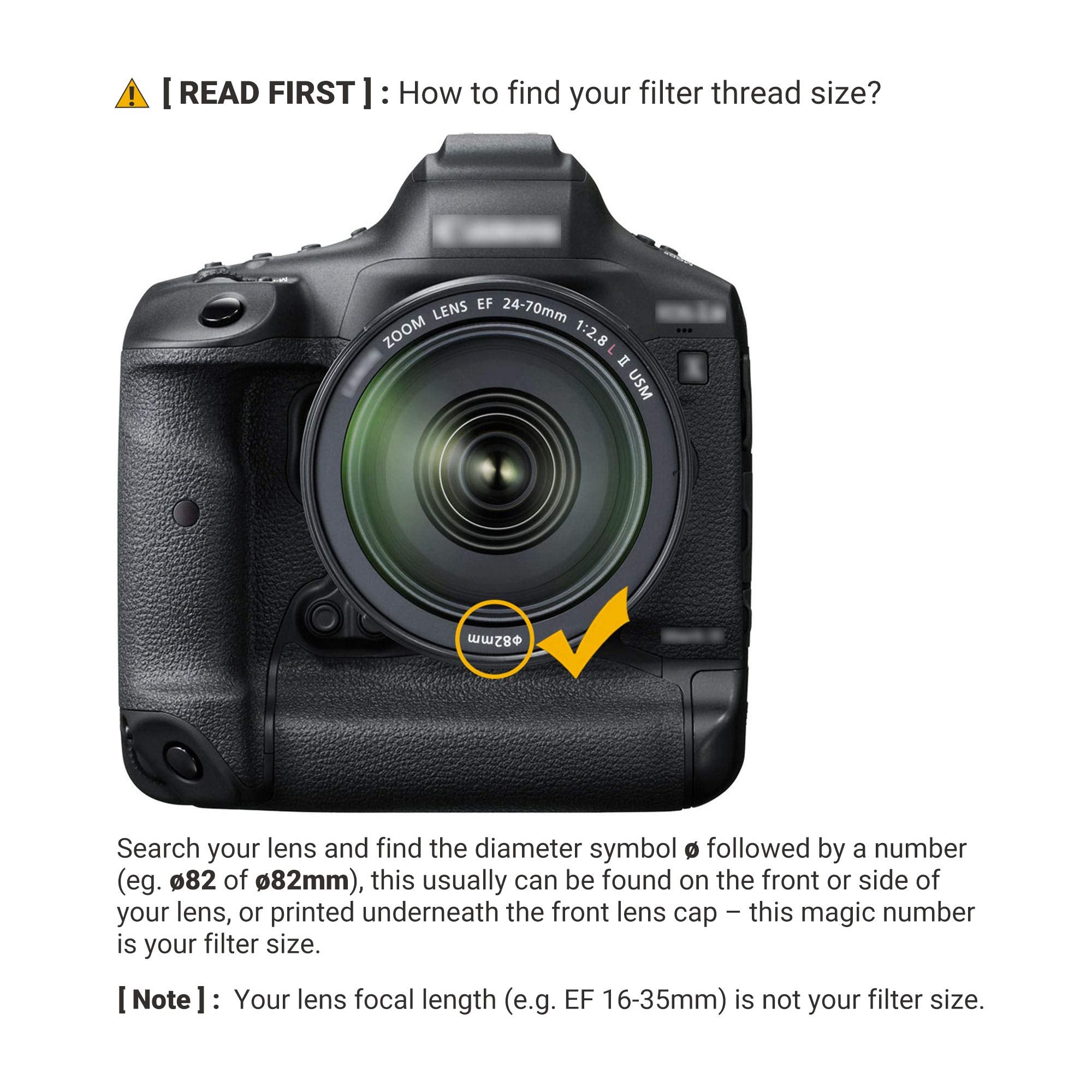 Jjc 82Mm Nd Filter Nd1000 Fixed 10 Stop Neutral Density Fader For Canon Ef 16 35Mm F2.8L, Ef 24 70Mm F2.8L, Nikon Af S 24 70Mm F