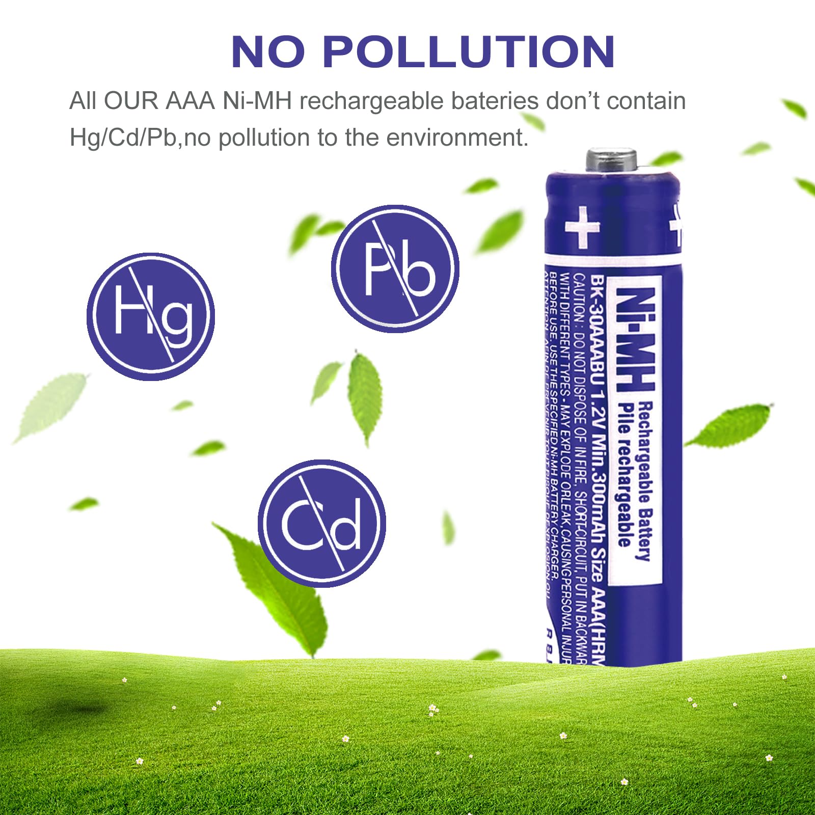 Osim 2Pack Bk 30Aaabu Ni Mh Aaa Rechargeable Batteries 300Mah Aaa Ni Mh Rechargeable Batteries 1.2V For Cordless Phones, Remote