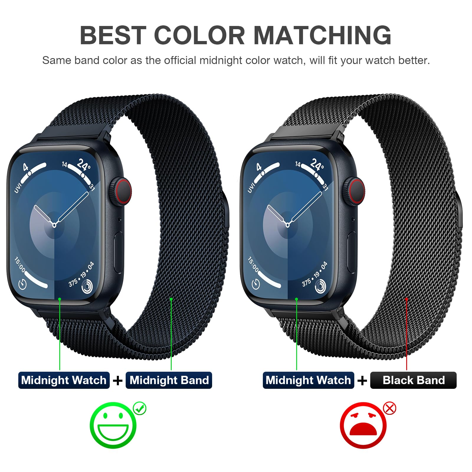 Stainless Steel Milanese Loop Compatible With Apple Watch Band 42Mm 44Mm 45Mm 49Mm 38Mm 40Mm 41Mm Men And Women, Mesh Loop Magne