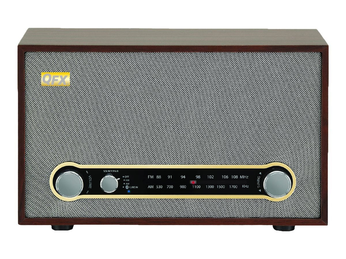 QFX RETRO-100 Retro Collection Bluetooth AM/FM Radio