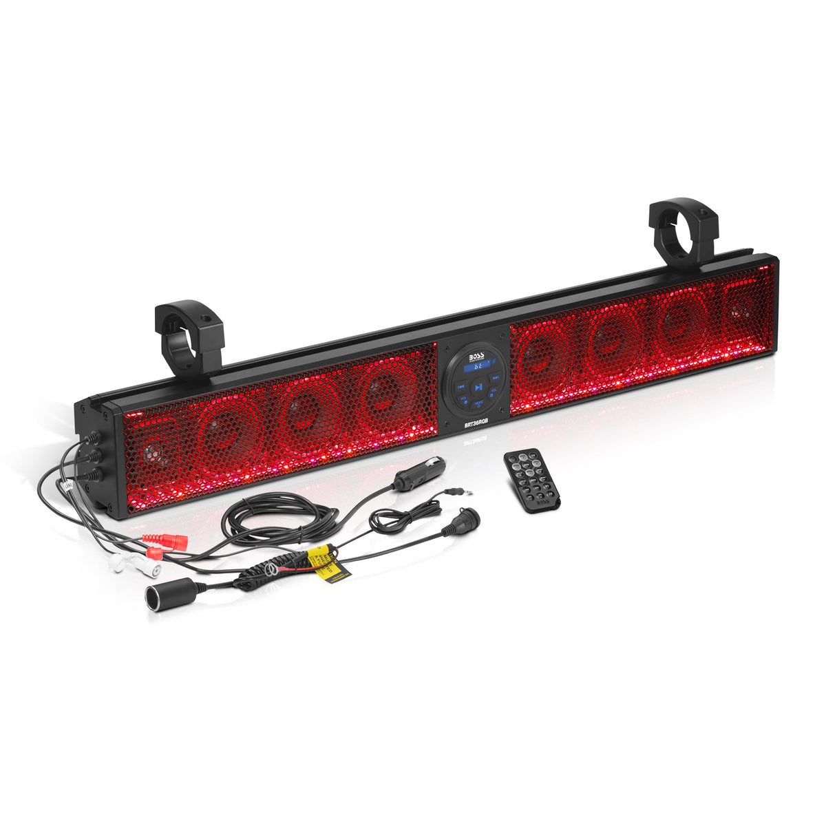 Boss Audio Systems Brt36Rgb Atv Utv Sound Bar   36 Inches Wide, 4 Inch Speakers, Full Range, 1 Inch Tweeters, Ipx5 Weatherproof,