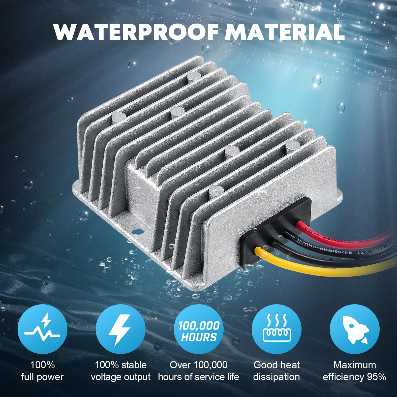 Kohree Dc 24V Step Down To 12V 30A 360W Converter Regulator Reducer Power Supply Module Buck Transformer, 24V To 12V Converter W