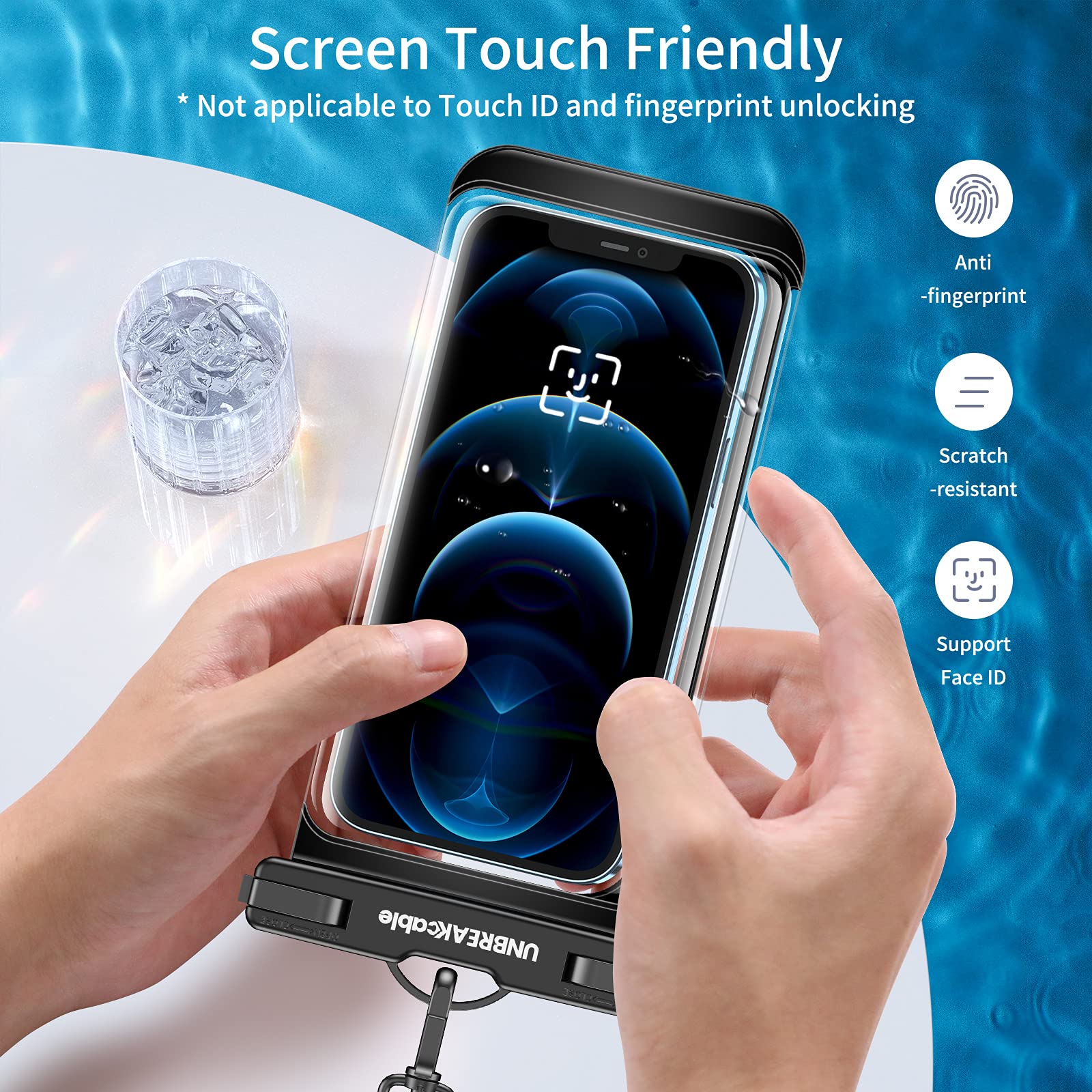Unbreakcable Waterproof Phone Pouch Case  2 Packsipx8 Waterproof] Sensitive Touch] Up To 7] Phone Holder Dry Bag Underwater Phon