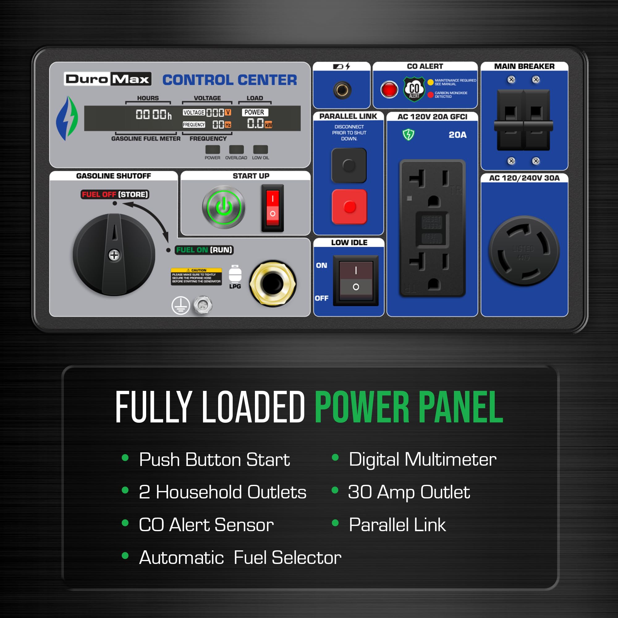 Duromax Xp7000Ih 7,000 Watt 320Cc Dual Fuel Digital Inverter Hybrid Portable Generator