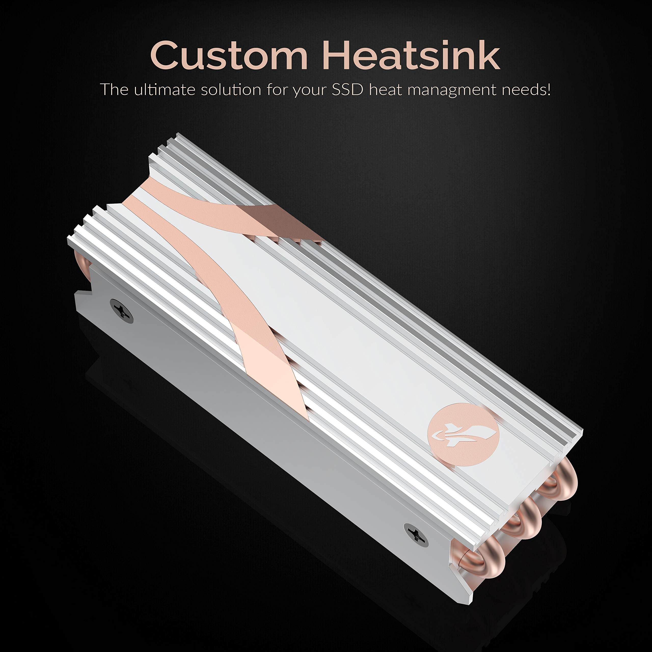 Sabrent M.2 2280 Ssd Rocket Heatsink In Silver (Sb Htss)