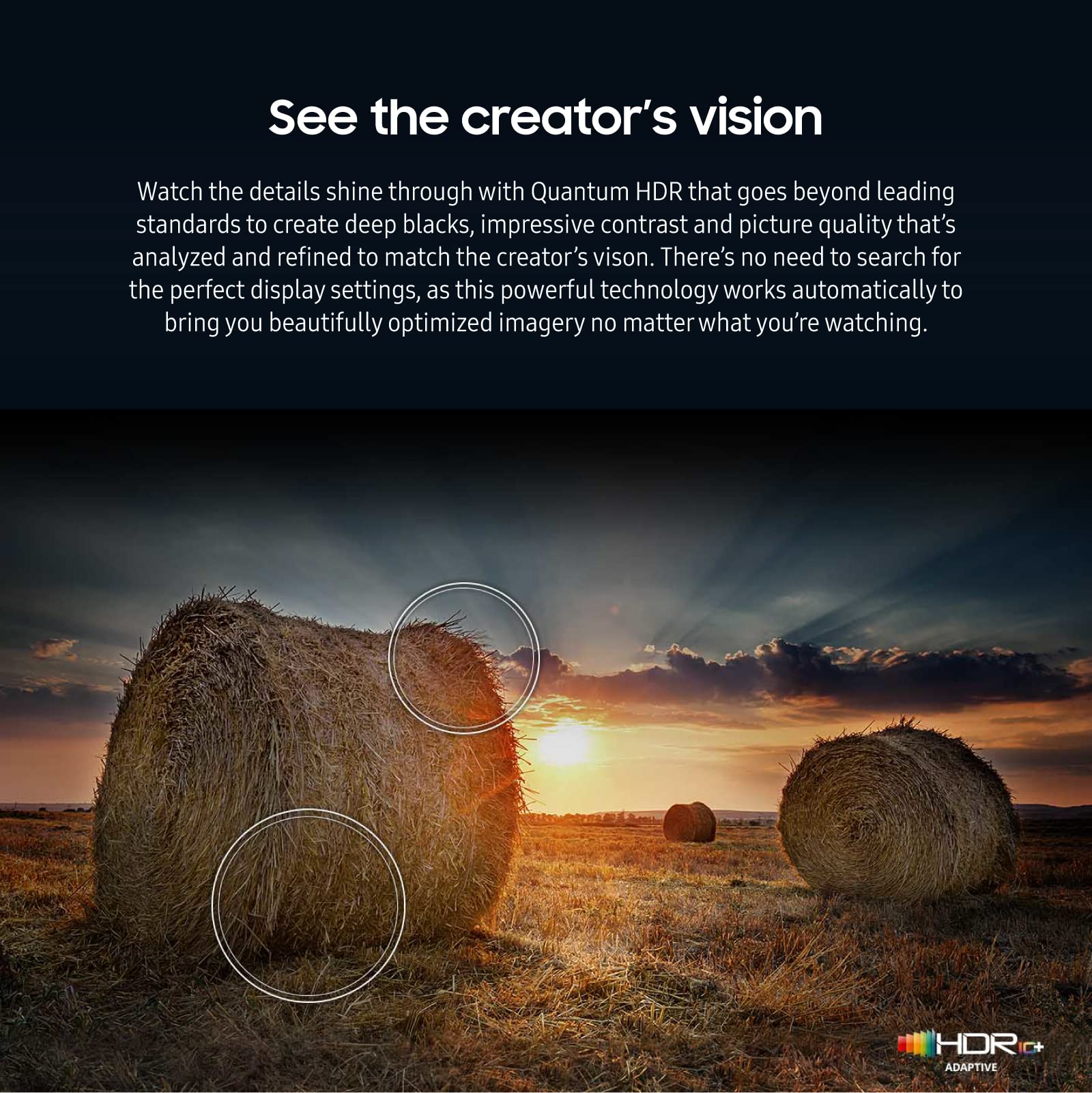 Samsung 32-Inch Class Qled 4K Q60C Series Quantum Hdr, Dual Led, Object Tracking Sound Lite, Q-Symphony, Motion Xcelerator, Gami