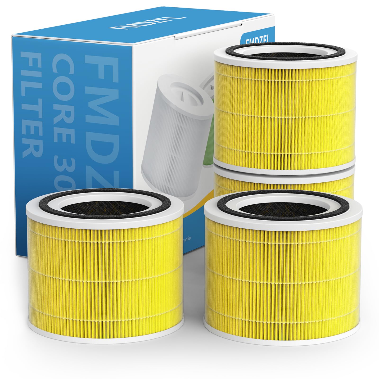 Core 300 Replacement Filter Compatible With Levoit Core 300 Core 300S Vortexair Purifier, 3 In 1 Pre Filter, H13 Grade True Hepa