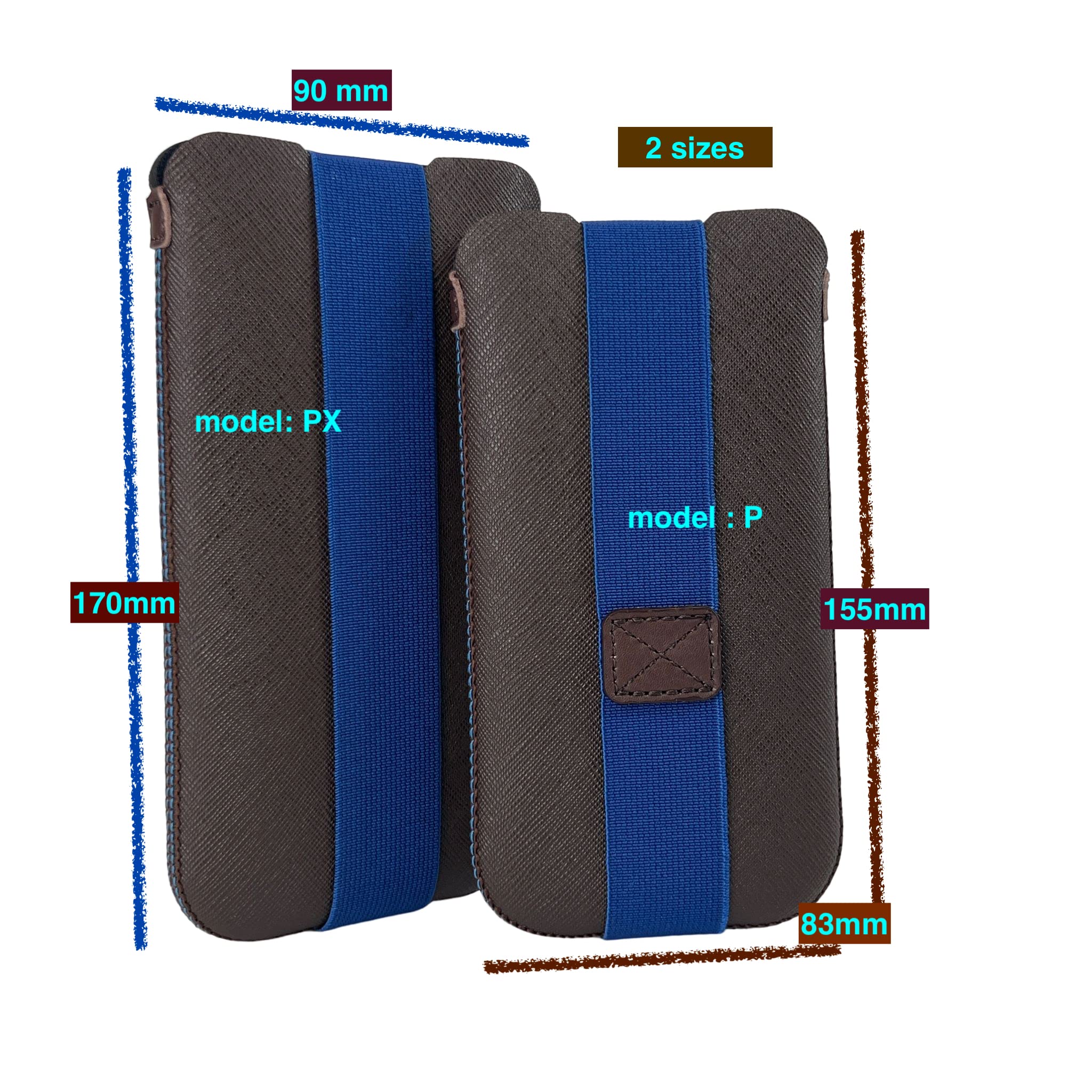 Onejoy Phone Sleeve, Phone Pouch, Phone Bag, Soft Neoprene Smart Phone Pouch, Cell Phone Bag With No Shell, Aj18 Px608 Brown 170