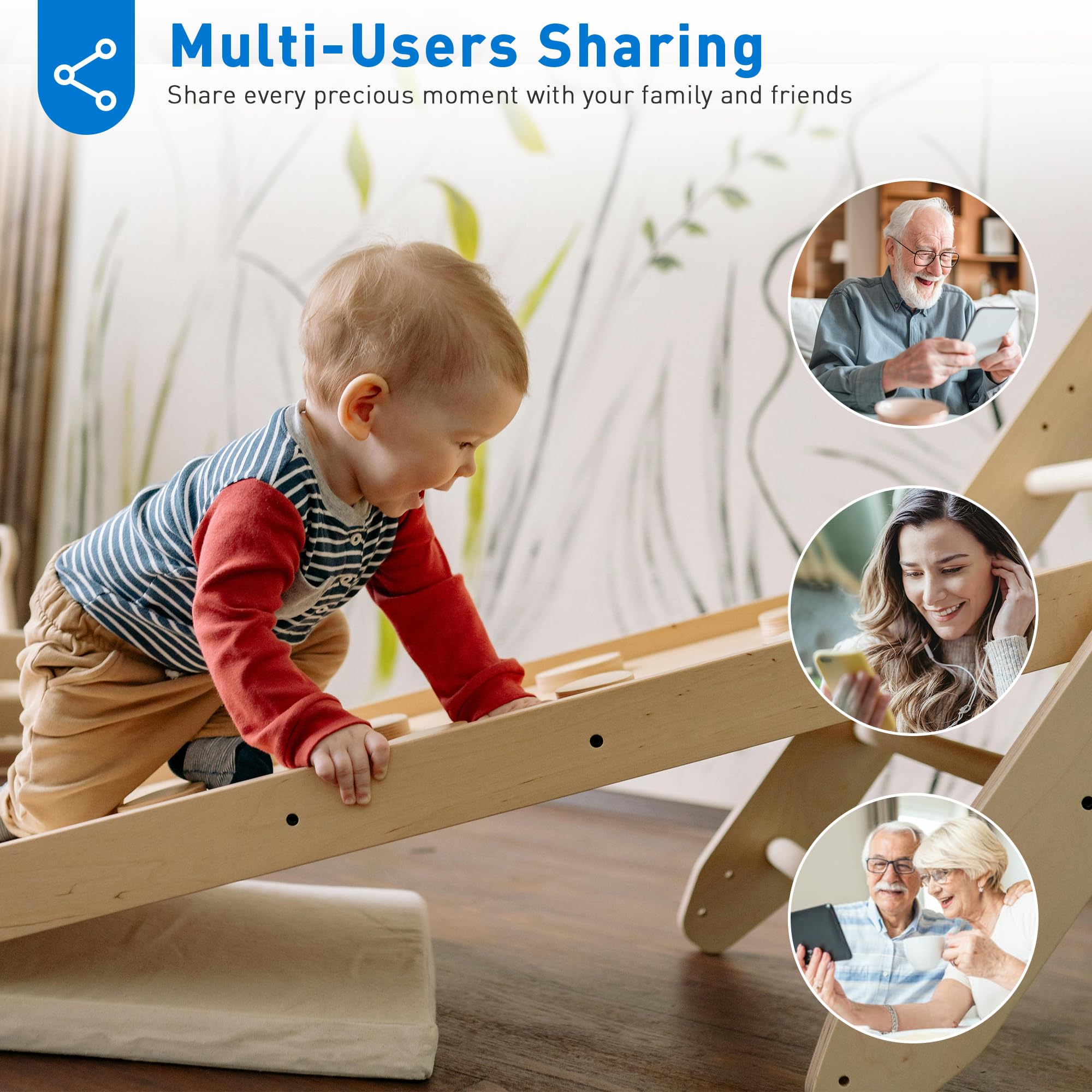 Home Security 2K Camera, Indoor Camera For Dog/Pet/Elder/Baby Monitor, Smart Phone App Siren, 2 Way Audio, Advanced Motion Detec