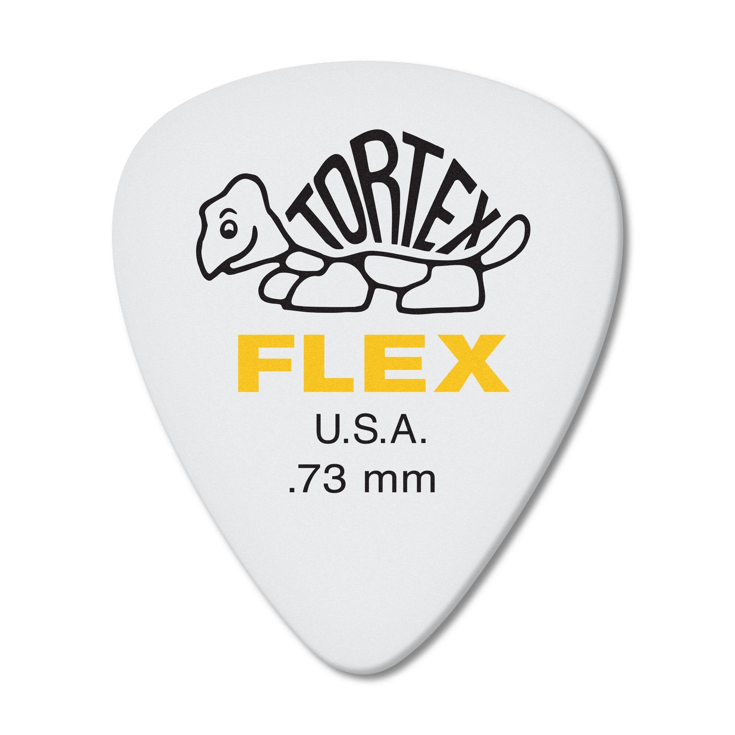 Jim Dunlop Dunlop Tortex Flex Standard .73Mm Yellow Guitar Pick 72 Pack (428R.73)