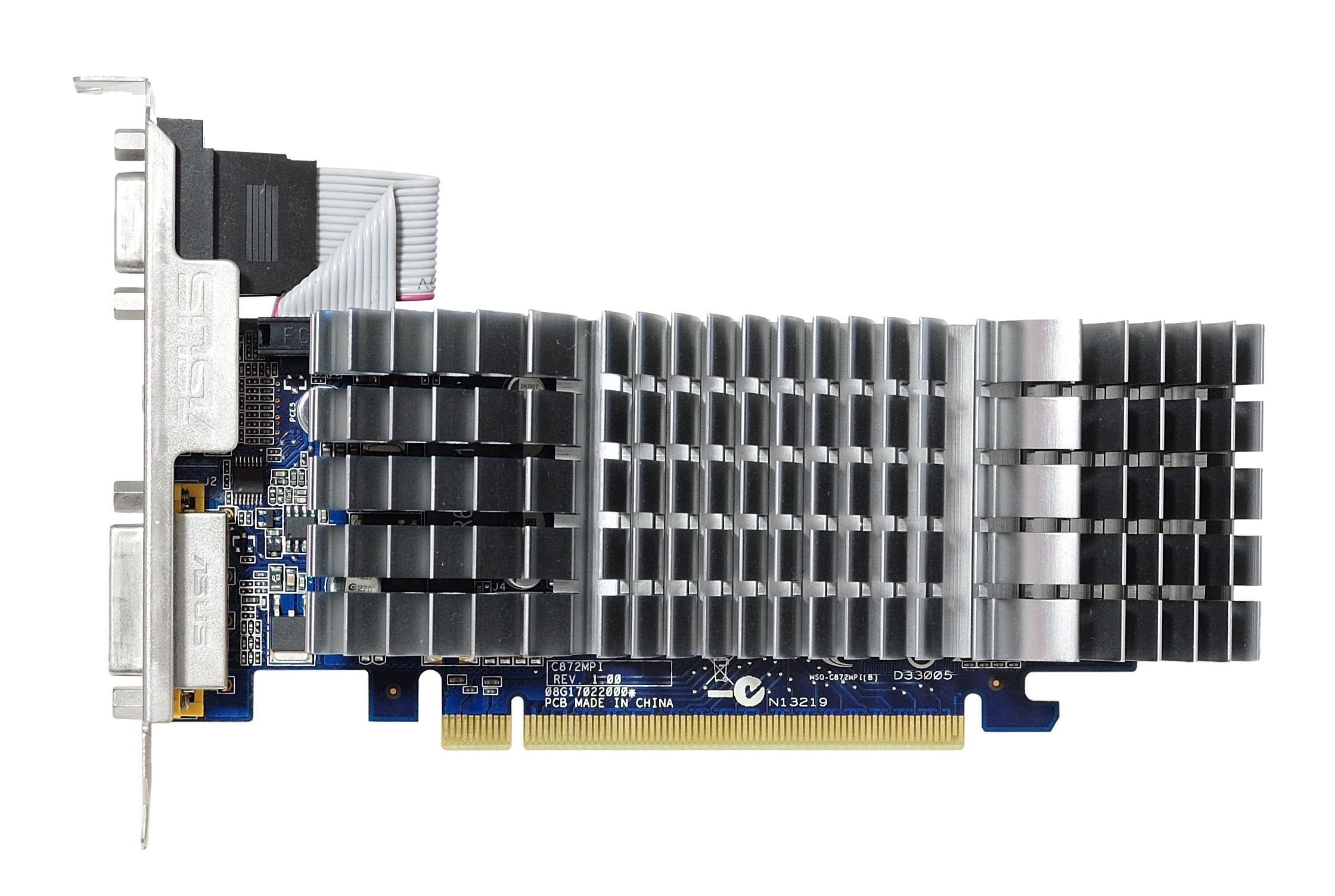 Asus Geforce 210 1Gb 64 Bit Ddr3 Pci Express 2.0 X16 Low Profile Ready Video Card, En210 Silent/Di/1Gd3/V2(Lp)