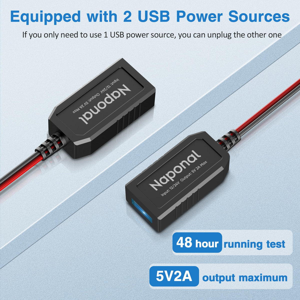 Naponal Gps Dashcam Power Adapter, (16Pin Type A Connector) Mirror Cam ...