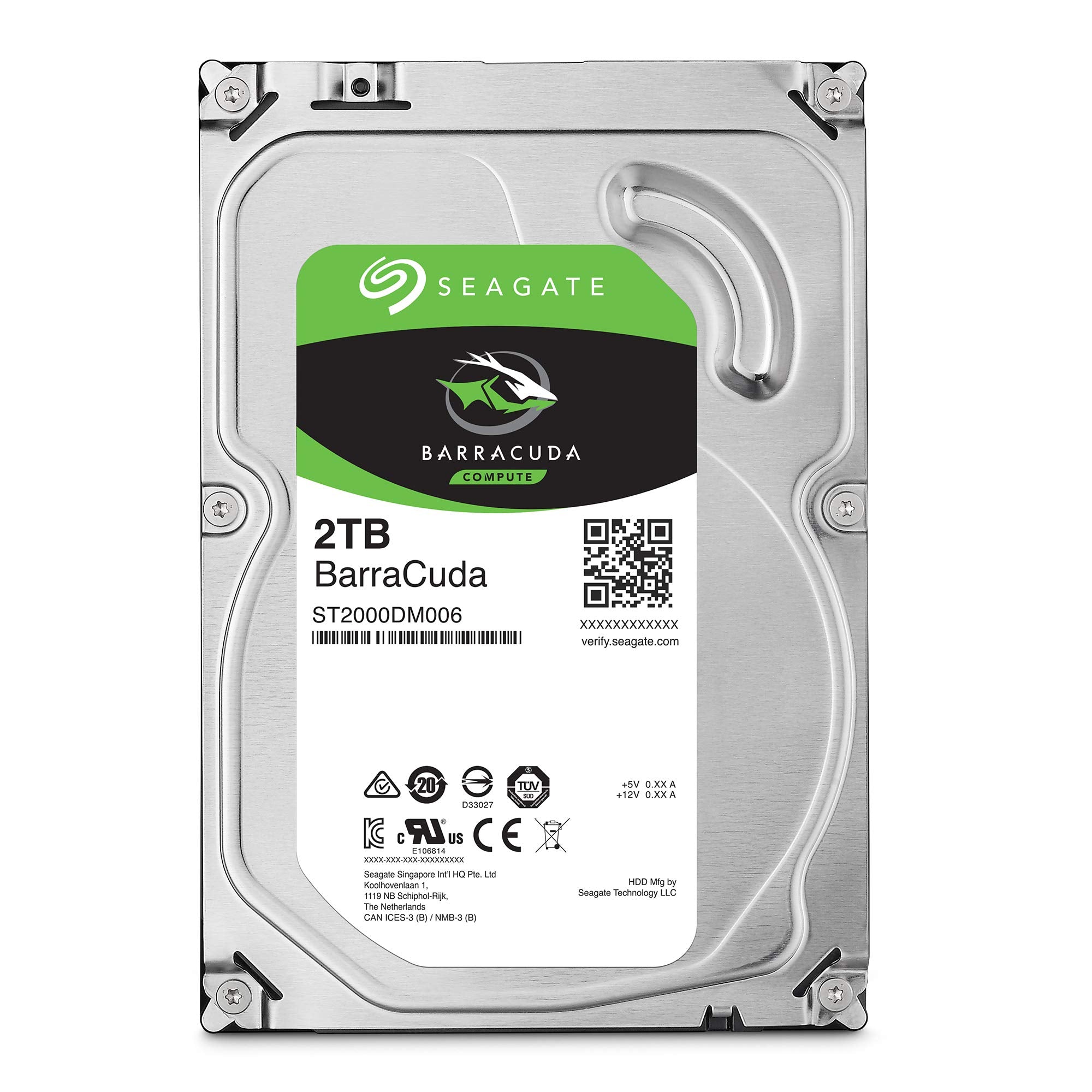 Seagate Barracuda 2Tb Internal Hard Drive Hdd     3.5 Inch Sata 6 Gb/S 7200 Rpm 64Mb Cache For Computer Desktop Pc Laptop (St200
