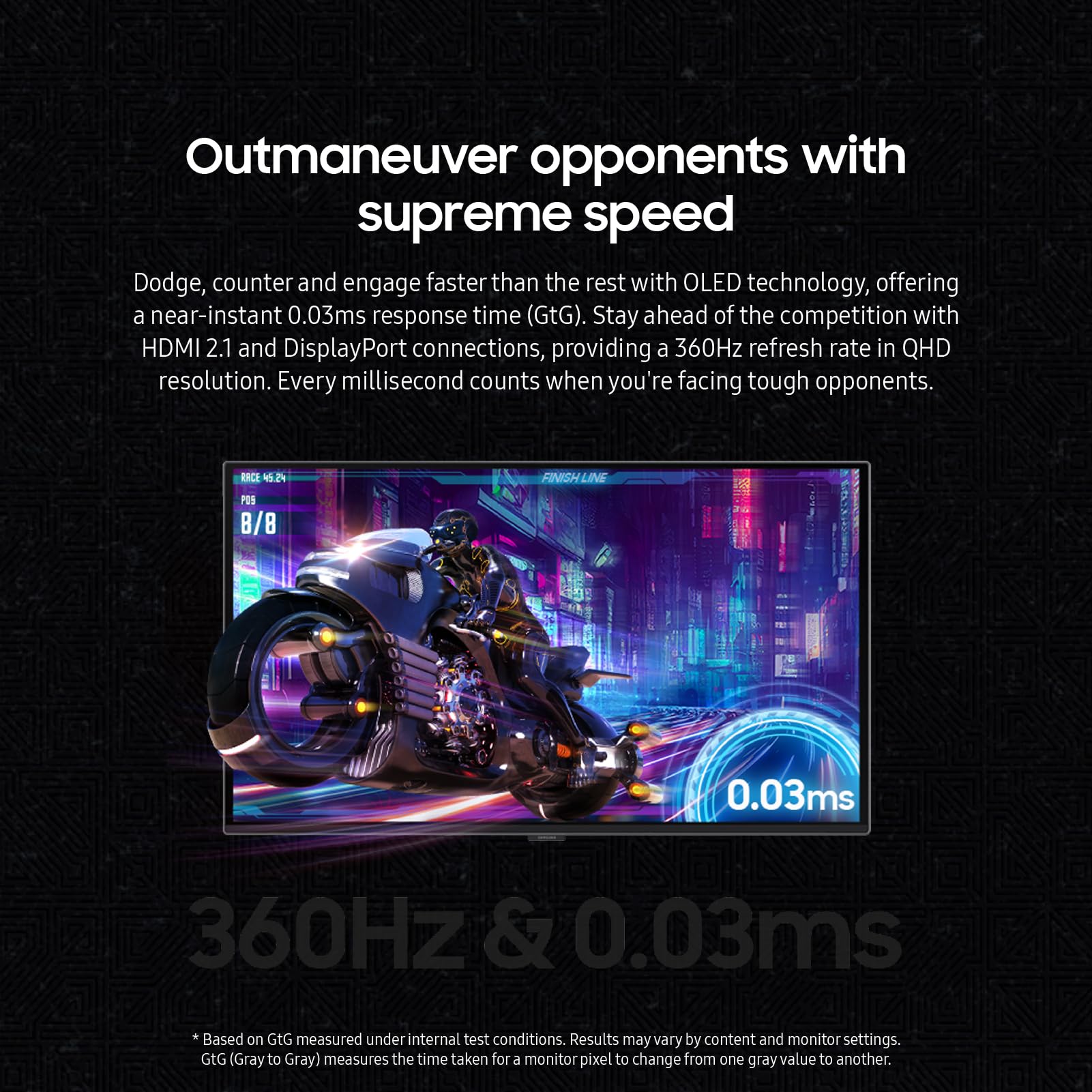 Samsung 27 Inch Odyssey G6 (G60Sd) Series Oled Gaming Monitor With Qhd 360Hz 0.03Ms, Anti Glare, Sleek Metal Design, Ls27Dg602Sn