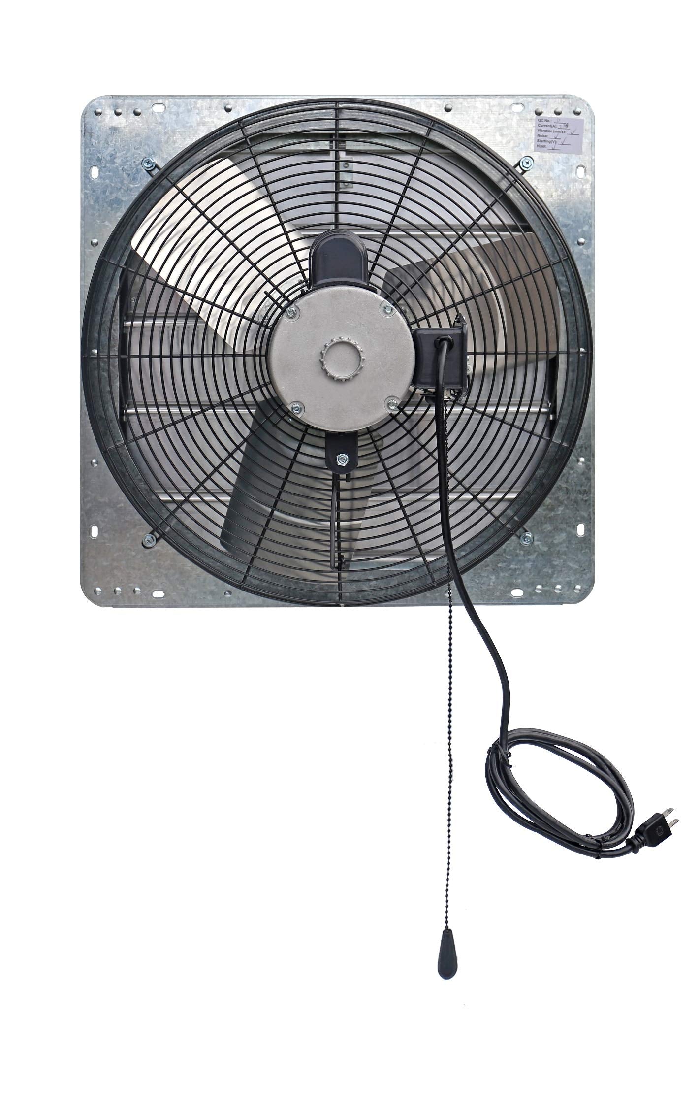 Iliving Wall Mounted Shutter Exhaust Thermostat Control 3 Speeds Vent Fan For Home Attic, Shed, Or Garage Ventilation, 3368 Cfm,