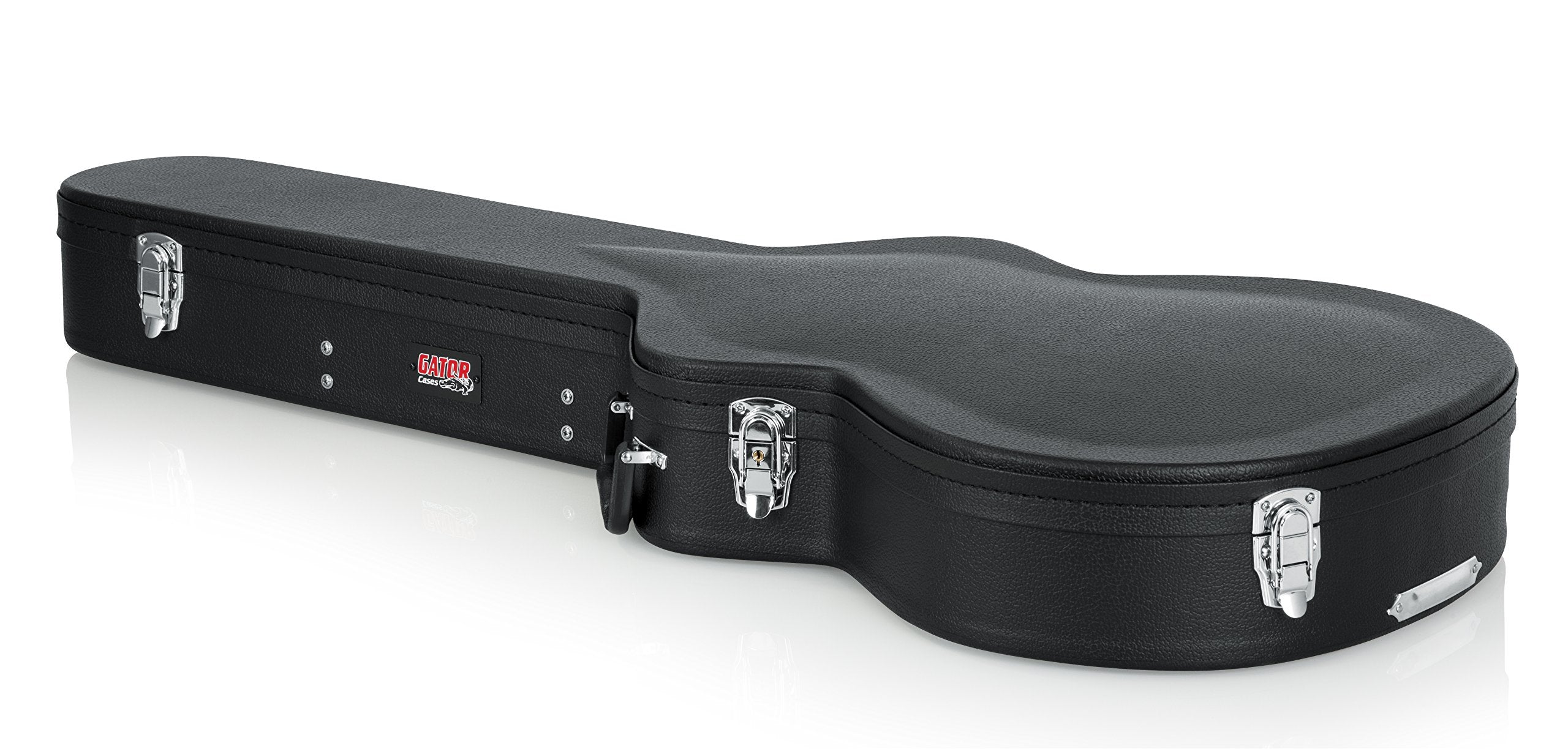 Gator Cases Hard Shell Wood Case For Semi Hollow Guitars; Fits Gibson 335 (Gwe 335),Black