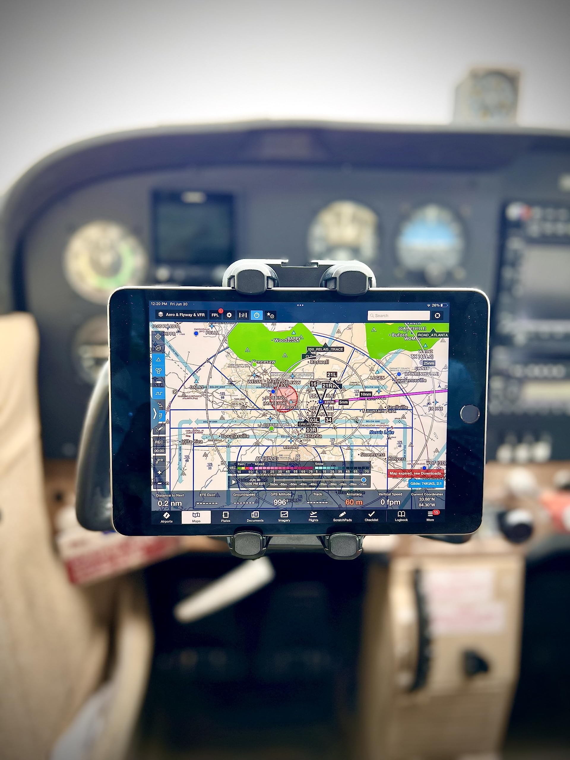 Flightpro Proaviator Yoke Mount For Ipad Pro 12.9, Ipad Mini & Phones - For Pilots