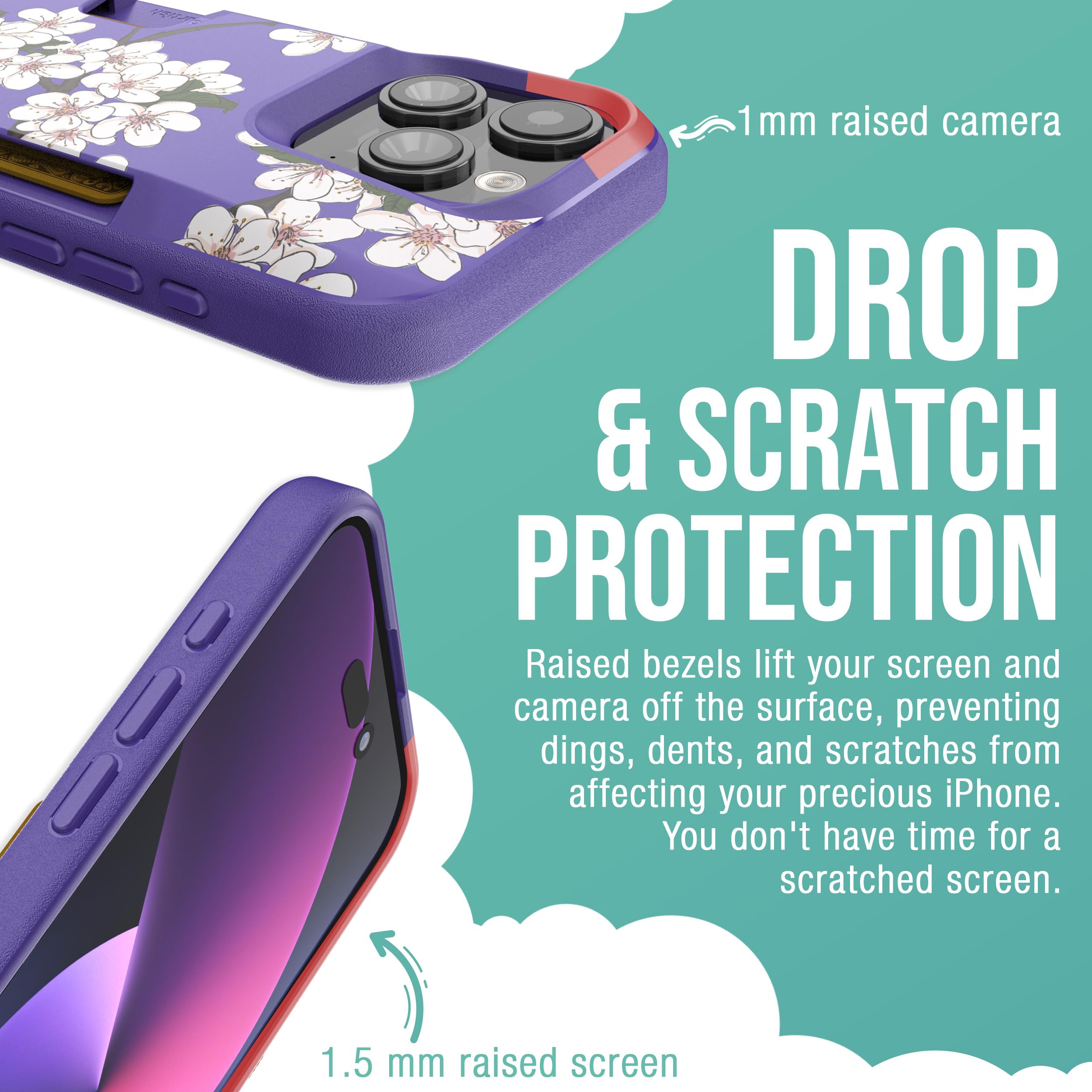 Smartish Iphone 15 Pro Wallet Case   Wallet Slayer Vol. 1 [Slim + Protective] Credit Card Holder   Drop Tested Hidden Card Slot