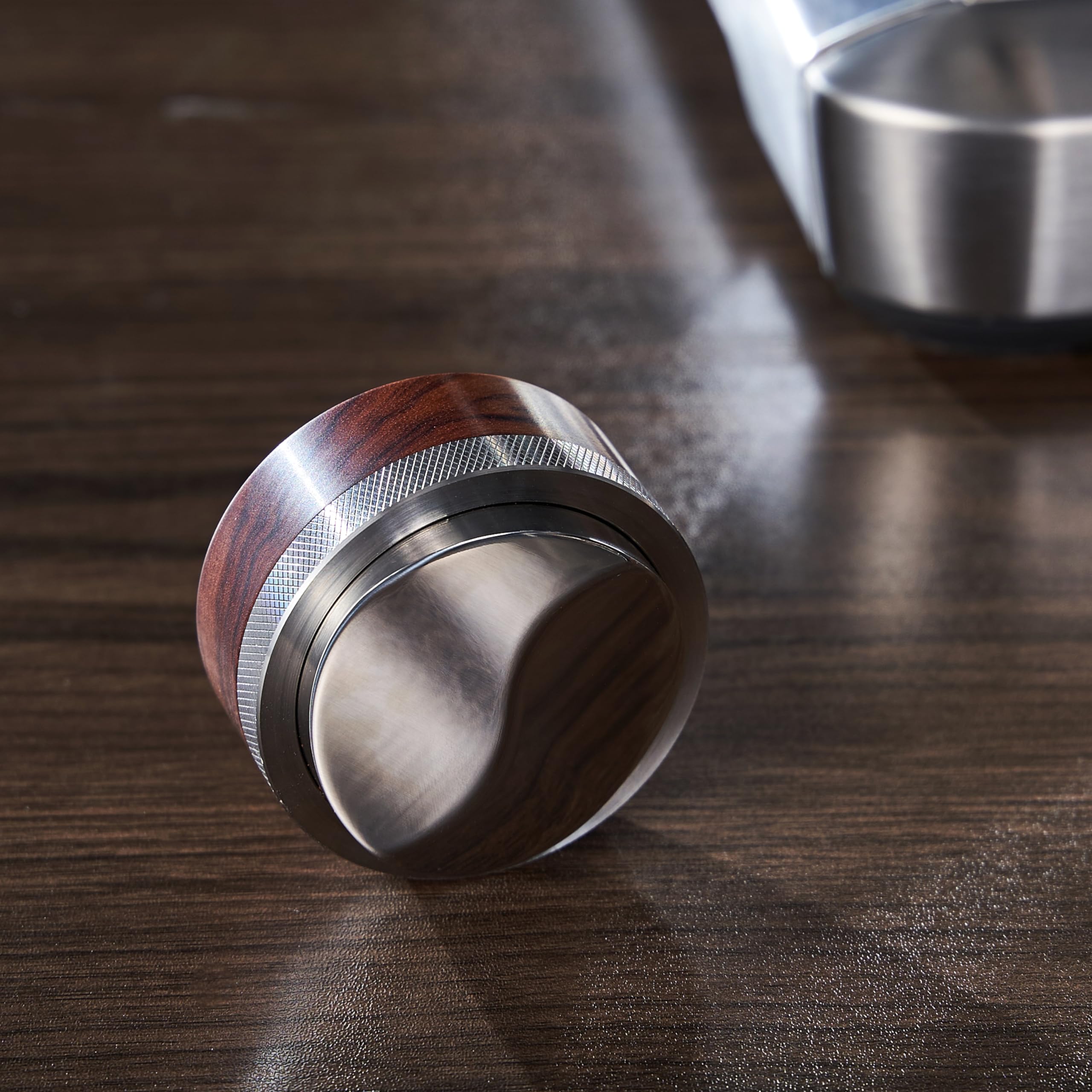 Knodos 54Mm Espresso Distribution Tool Stainless Steel Adjustable Wooden Coffee Distributor Compatible With Breville Espresso Ma