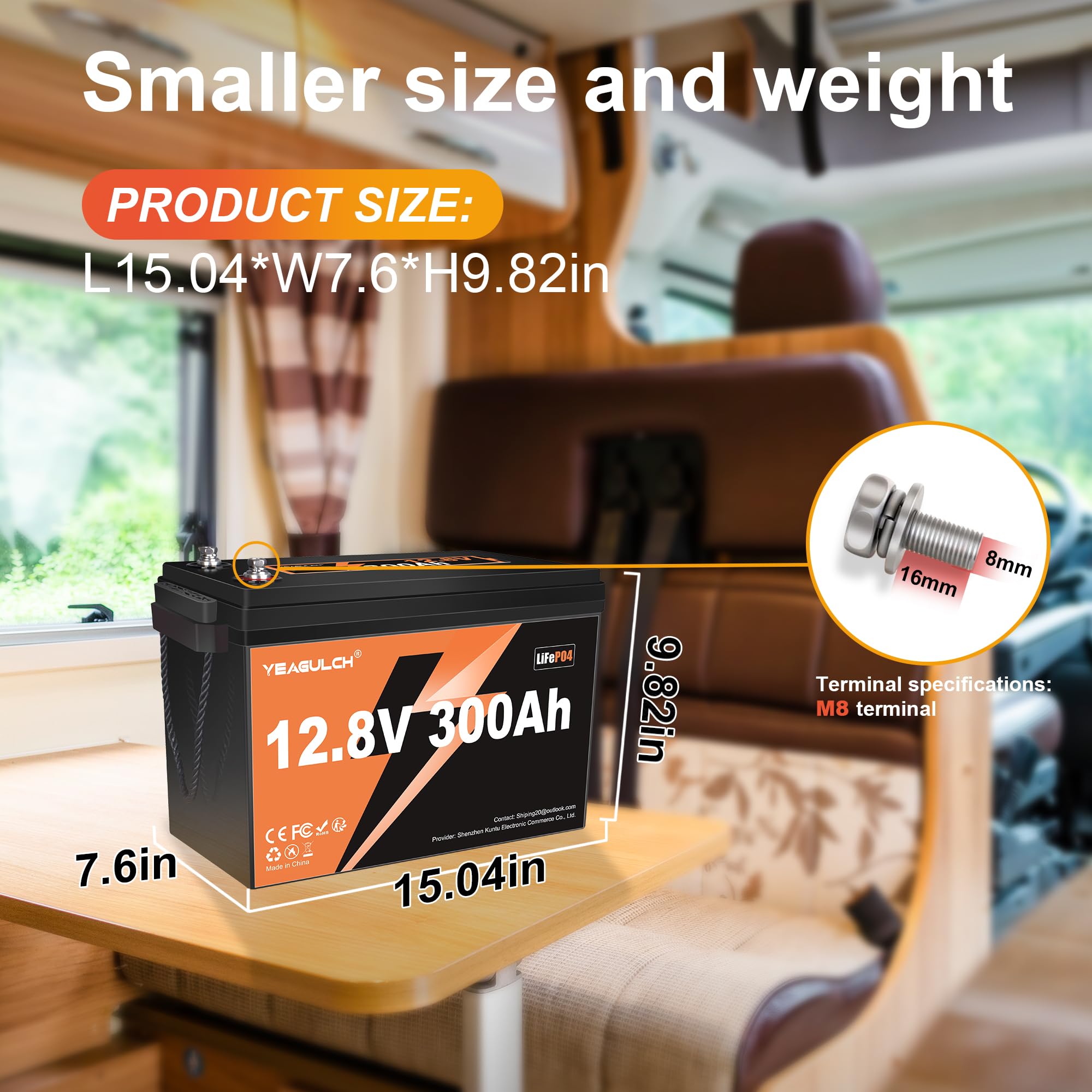 2 Packs 12V 300Ah Lifepo4 Battery 200A Bms 3840Wh Lithium Iron Phosphate Battery Up To 15000+ Deep Cycles Perfect For Rv Camping