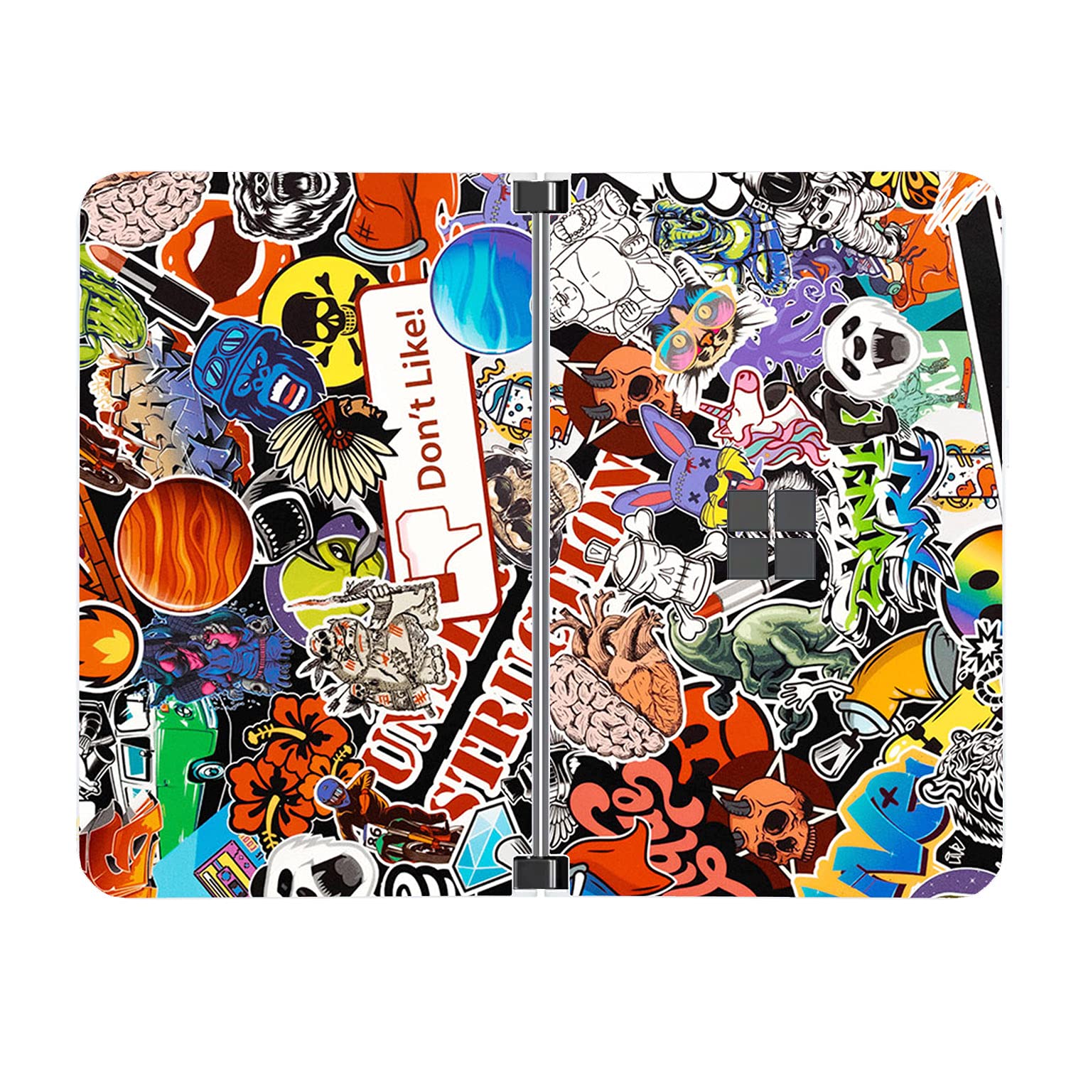 Sopiguard Sticker For Surface Duo Phone Edge To Edge Precision Vinyl Skin Wrap (Stickerbomb)
