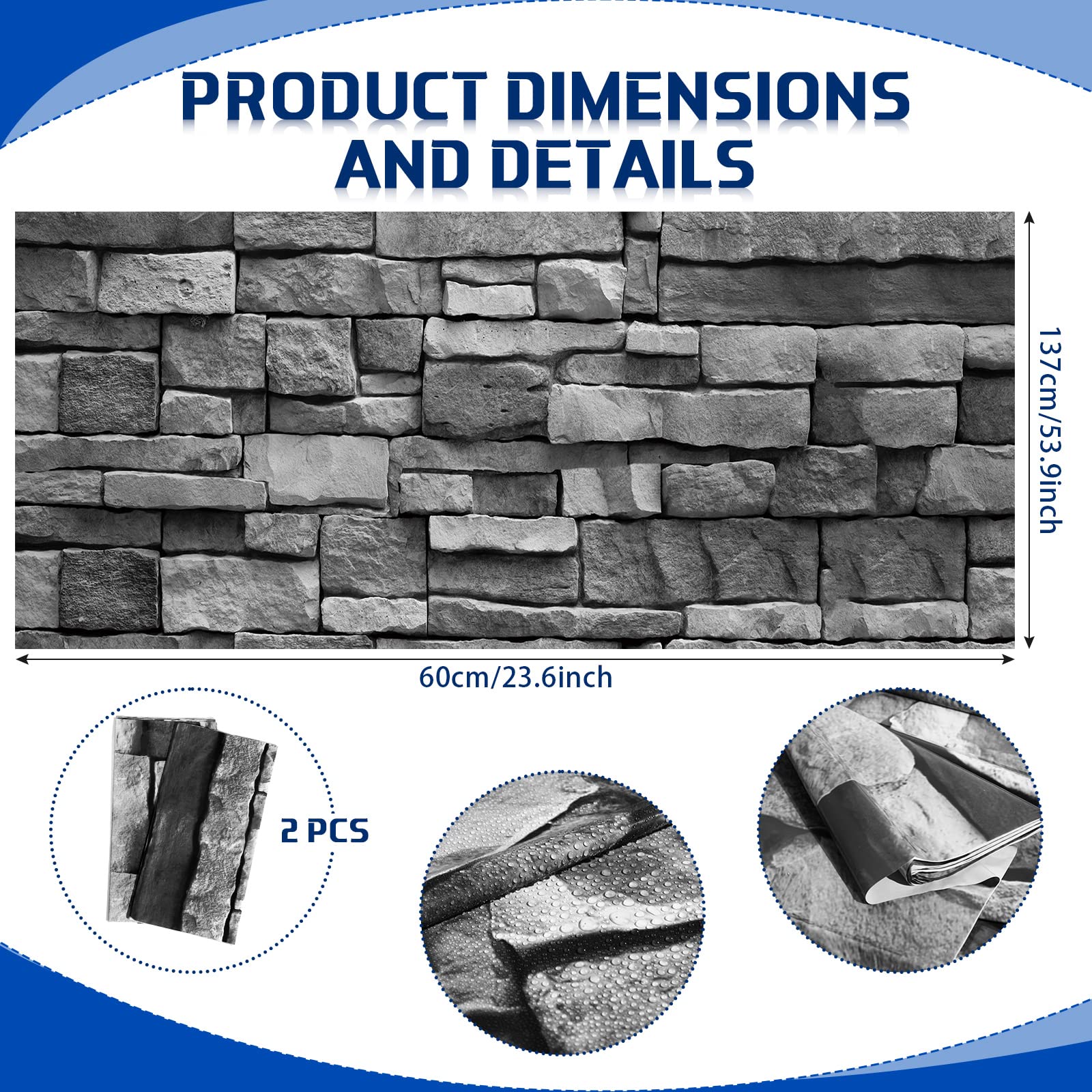 Chuangdi 4.5 X 9 Feet Brick Road Runner Novelty Aisle Floor Runner Brick Wall Backdrop, Princess Decorations Party Supplies For