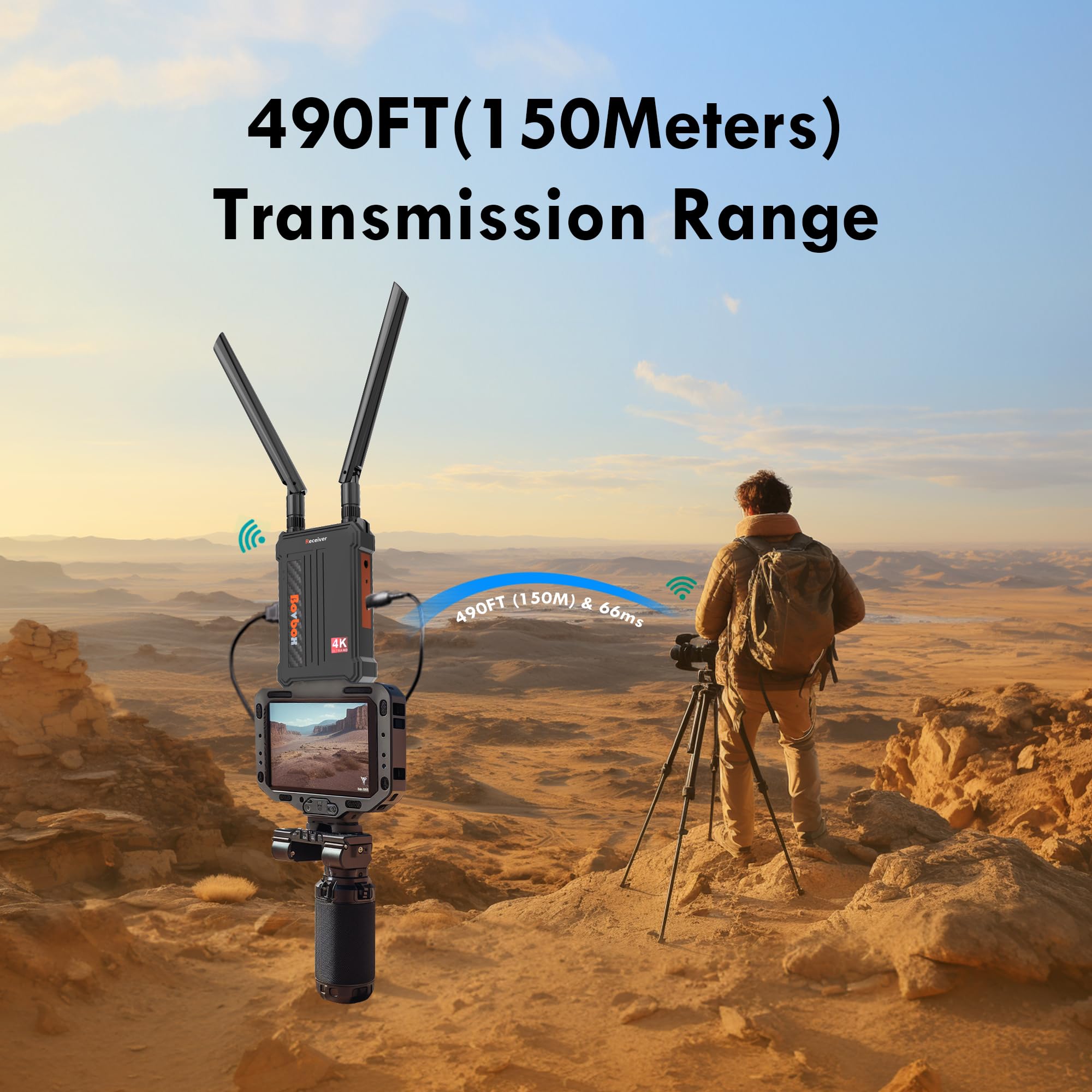 Wireless Hdmi Transmitter Receiver 4K:, 2.4/5.0Ghz Hdmi Wireless Extender For Streaming Video/Audio From Dslr/Camera/Projector/D