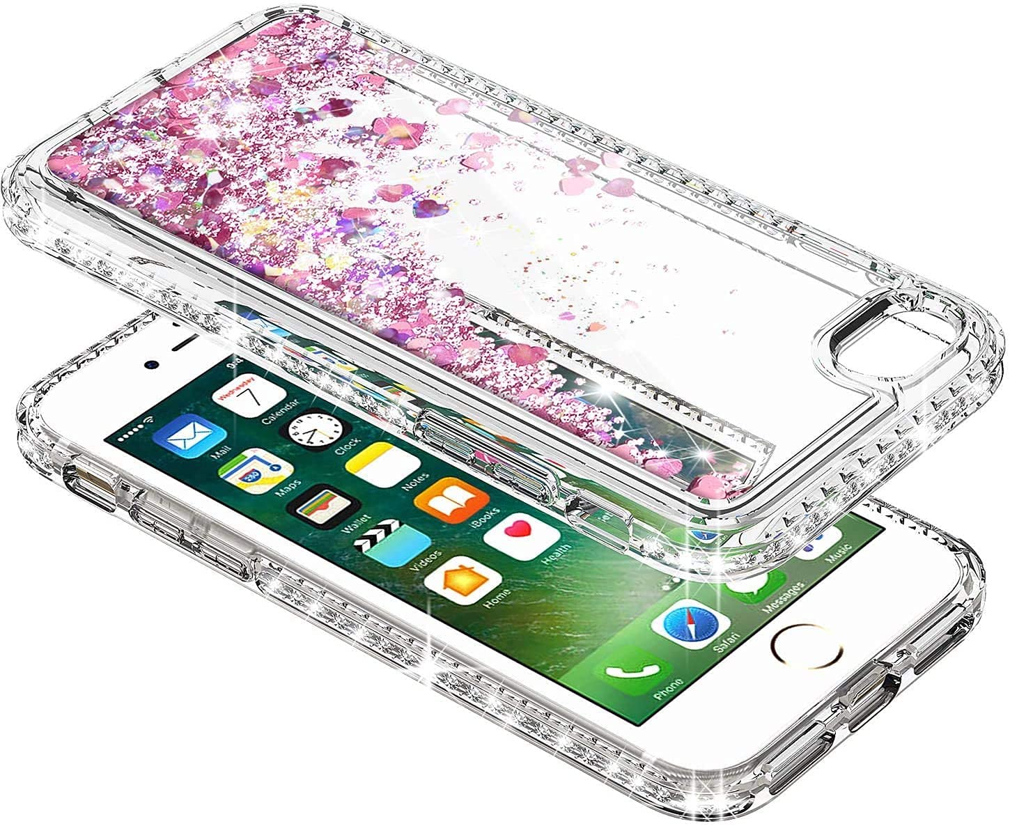 Ngb Compatible With Iphone Se 3 2022/Iphone Se 2020 Case, Iphone 6 6S 7 8 Case With Screen Protector, Ring Holder, Girls Women K