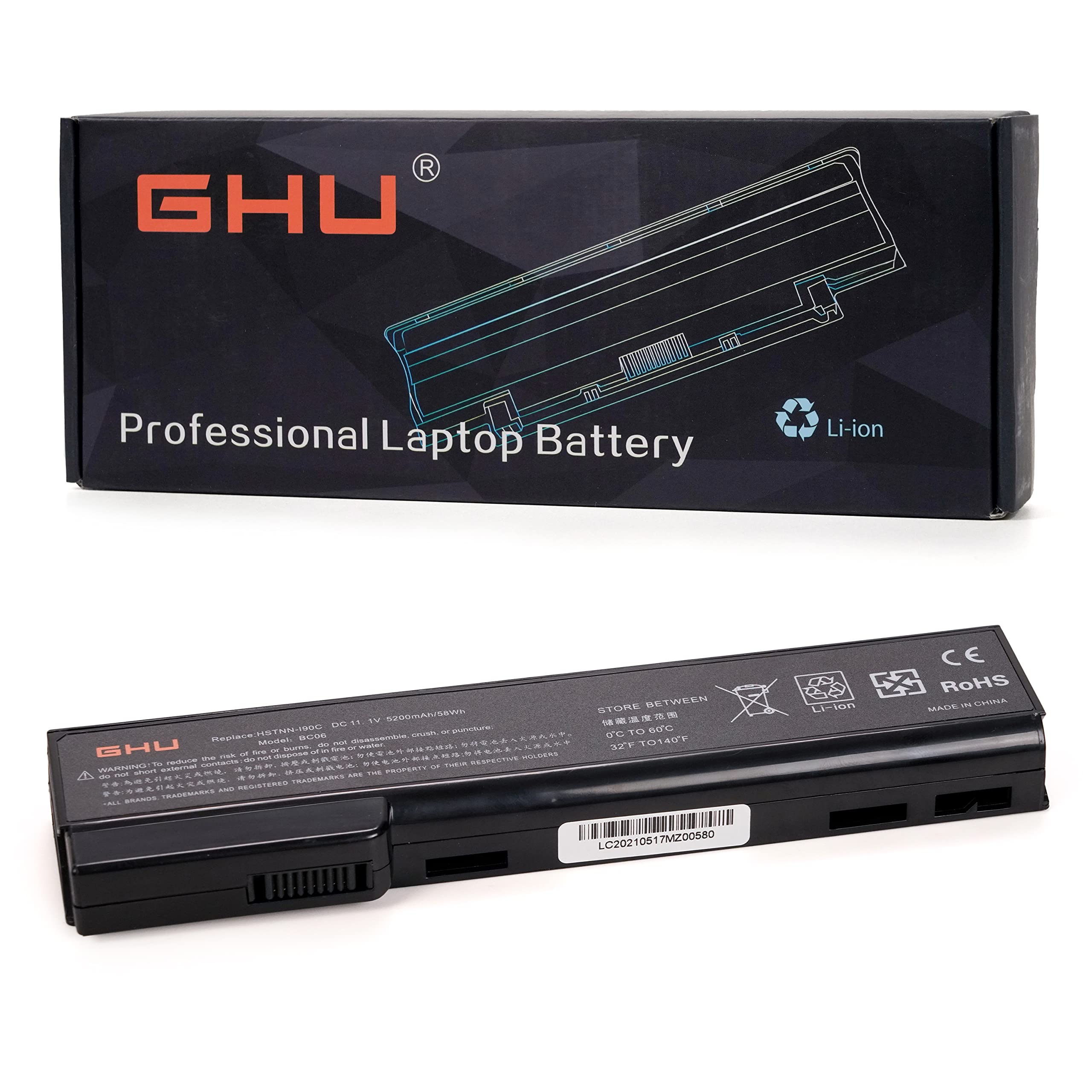 Ghu New Laptop Battery 58 Wh Replacement For Cc06 Cc06Xl Qk642Aa 628666 001 628668 001 628668001 628670 001 628369 421 Cc09 6286