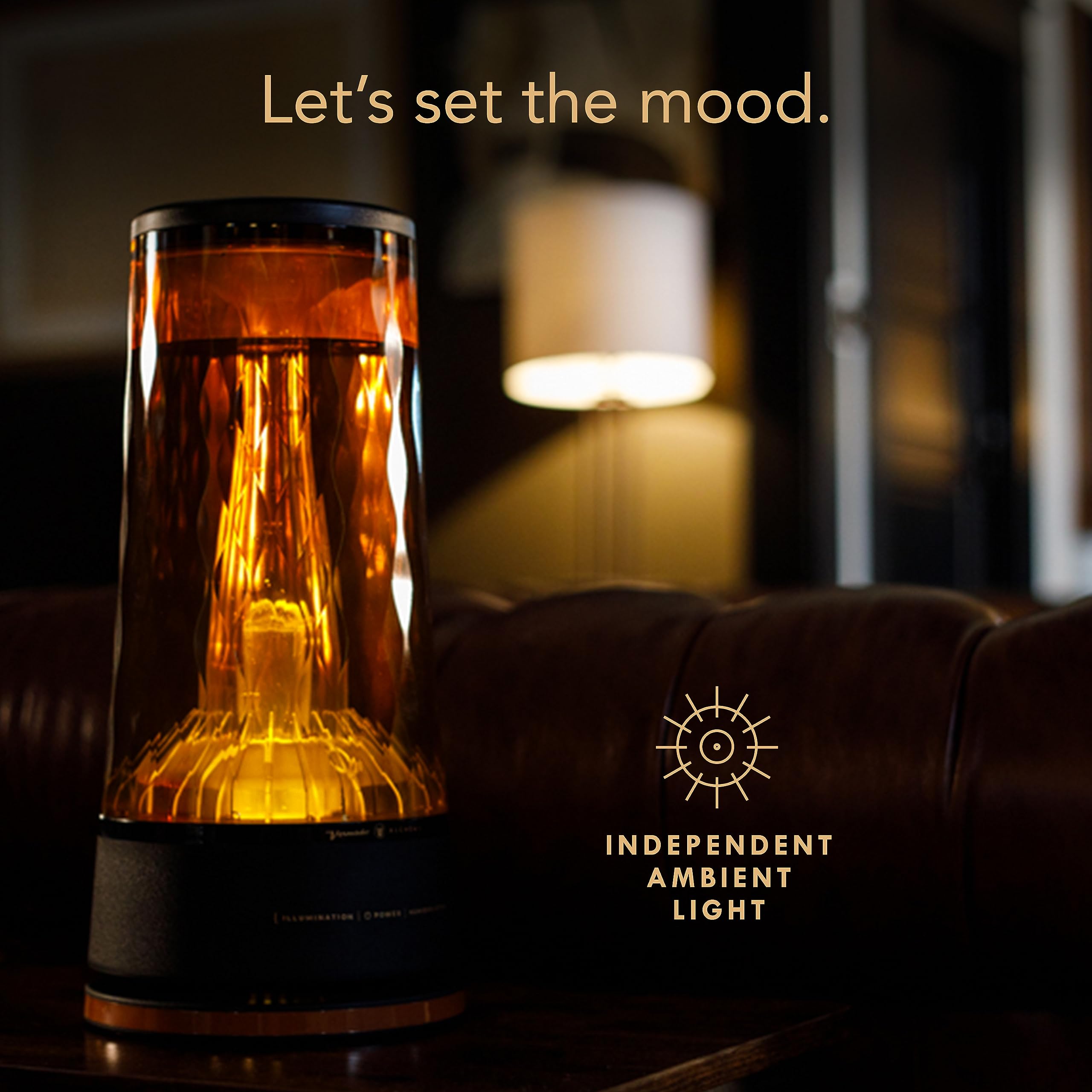 Vornado Lucerna 2 Alchemy Ultrasonic Humidifier With Ambient Light, 1 Gallon Capacity, 24 Hour Runtime, Modern Luxury Design, Au