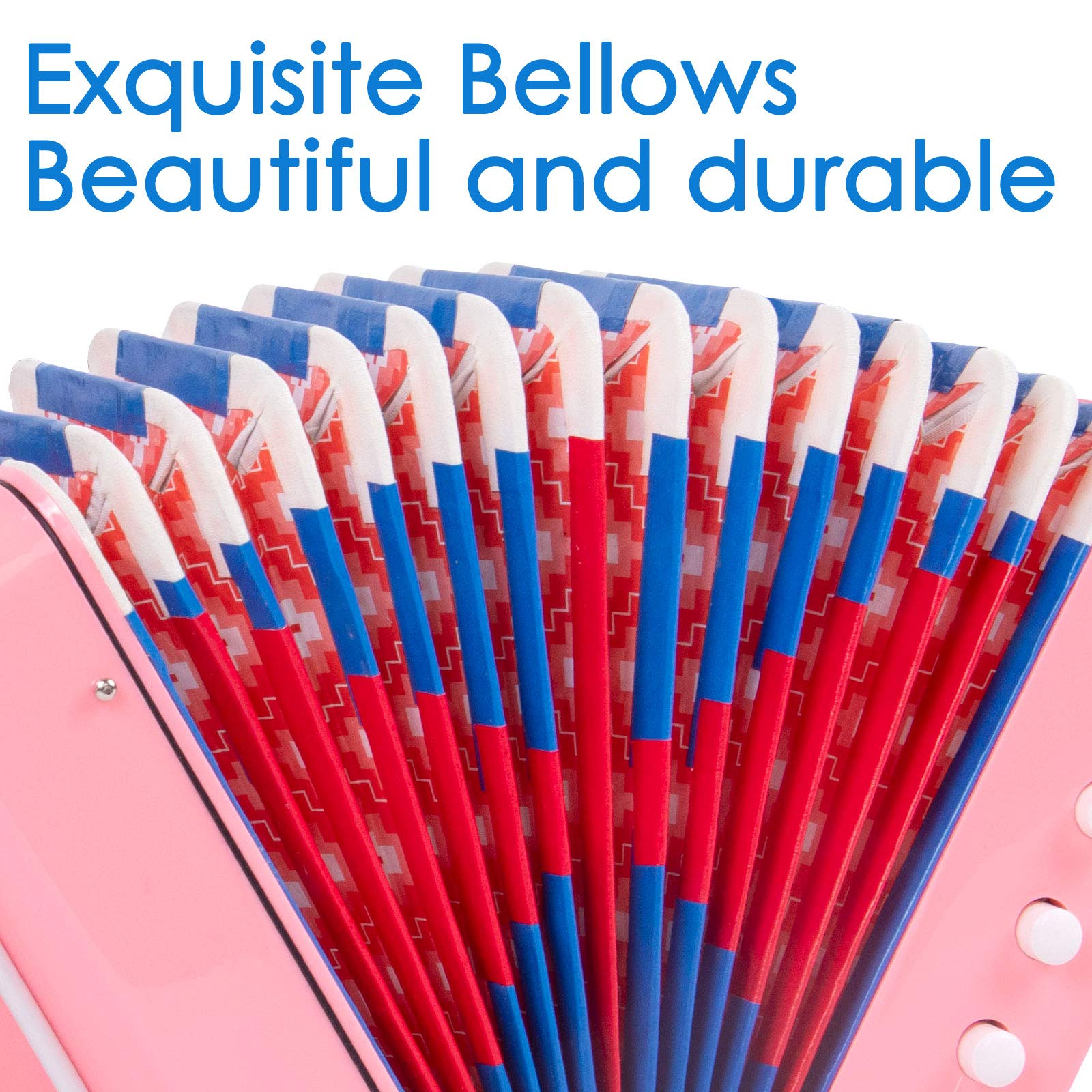 Kids Accordion, 10 Keys Control Button Accordion Musical Instruments For Kids Children Beginners Lightweight And Environmentally