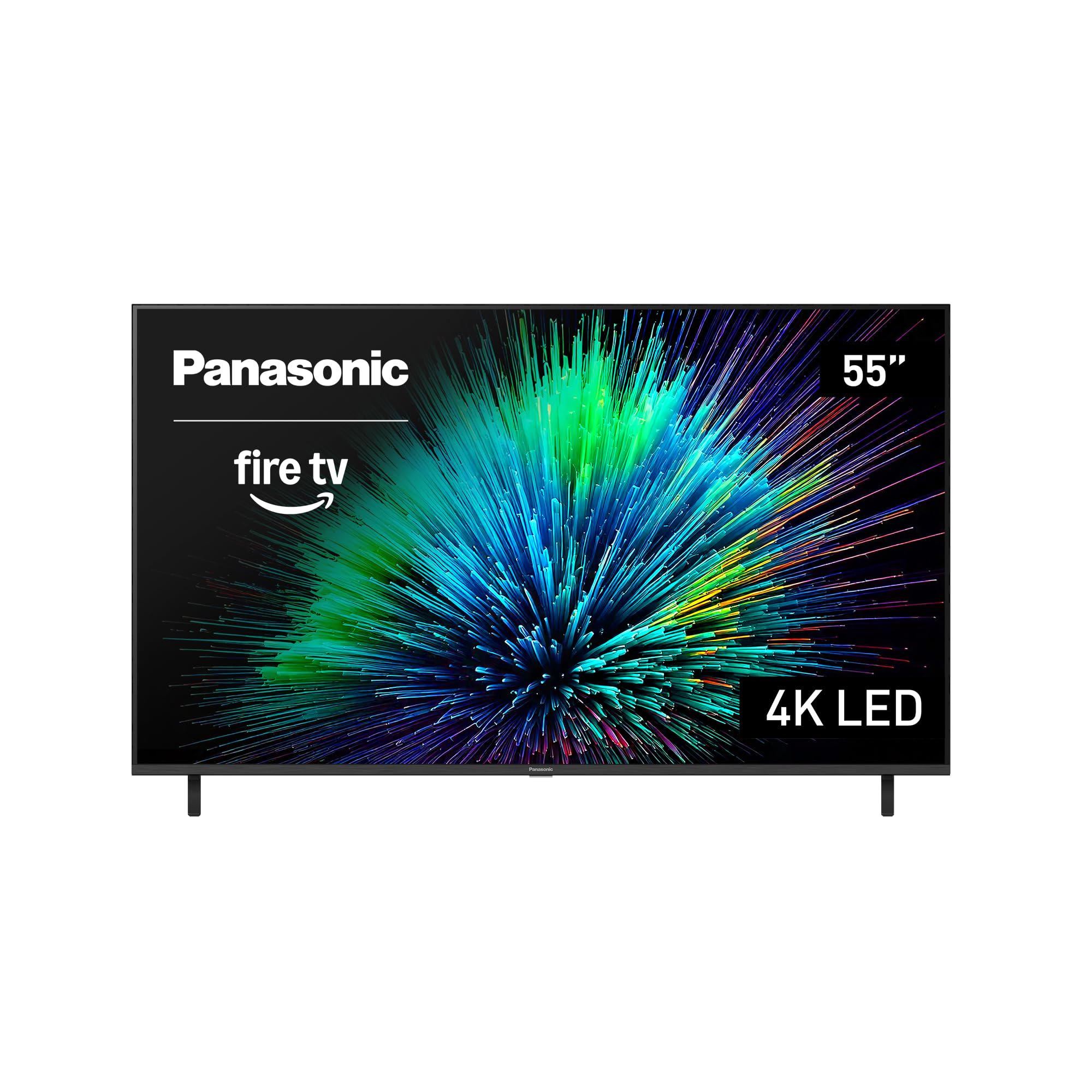 Panasonic W70 Series (2025 Model) 55 LED 4K Ultra HD Smart Fire TV, Press & Ask Alexa, Apple AirPlay, HDR10+, HDMI 2.1, and Blue