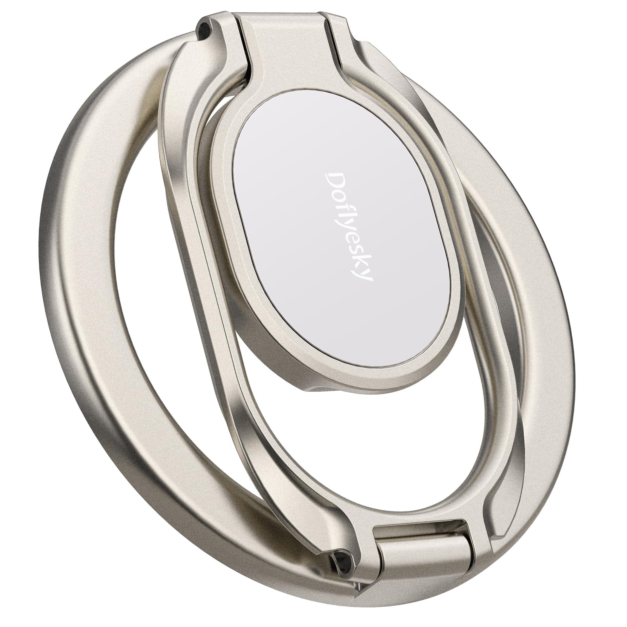 Magnetic Phone Ring Holder, Double Adjustable Gym Finger Ring Grip And Stand, Removable Phone Grip, For Iphone, Ipad And Smartph