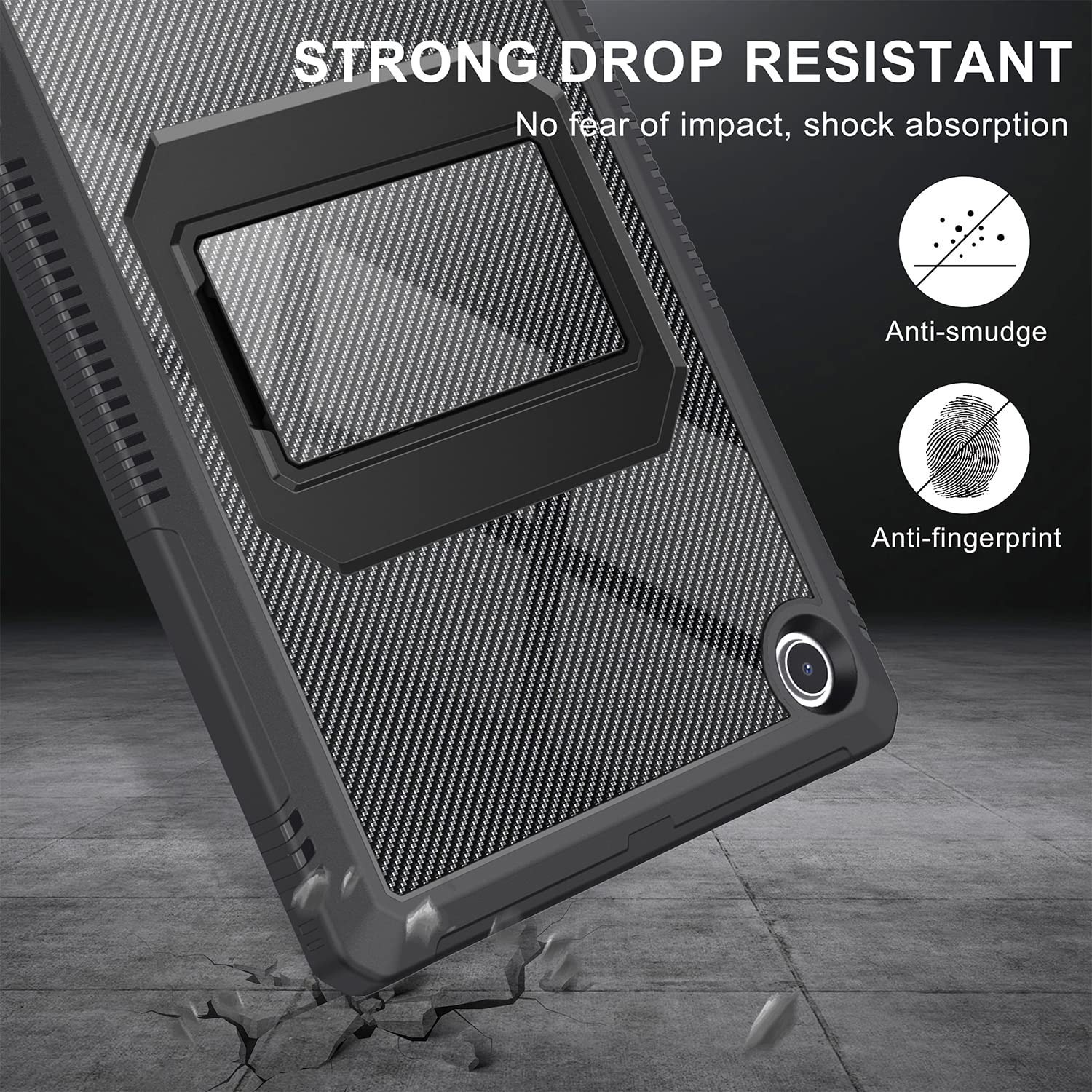 Soke Galaxy Tab A8 Case 10.5 Inch (Sm X200/X205/X207), With Built In Screen Protector, Rugged Full Body Protective Case For 2022