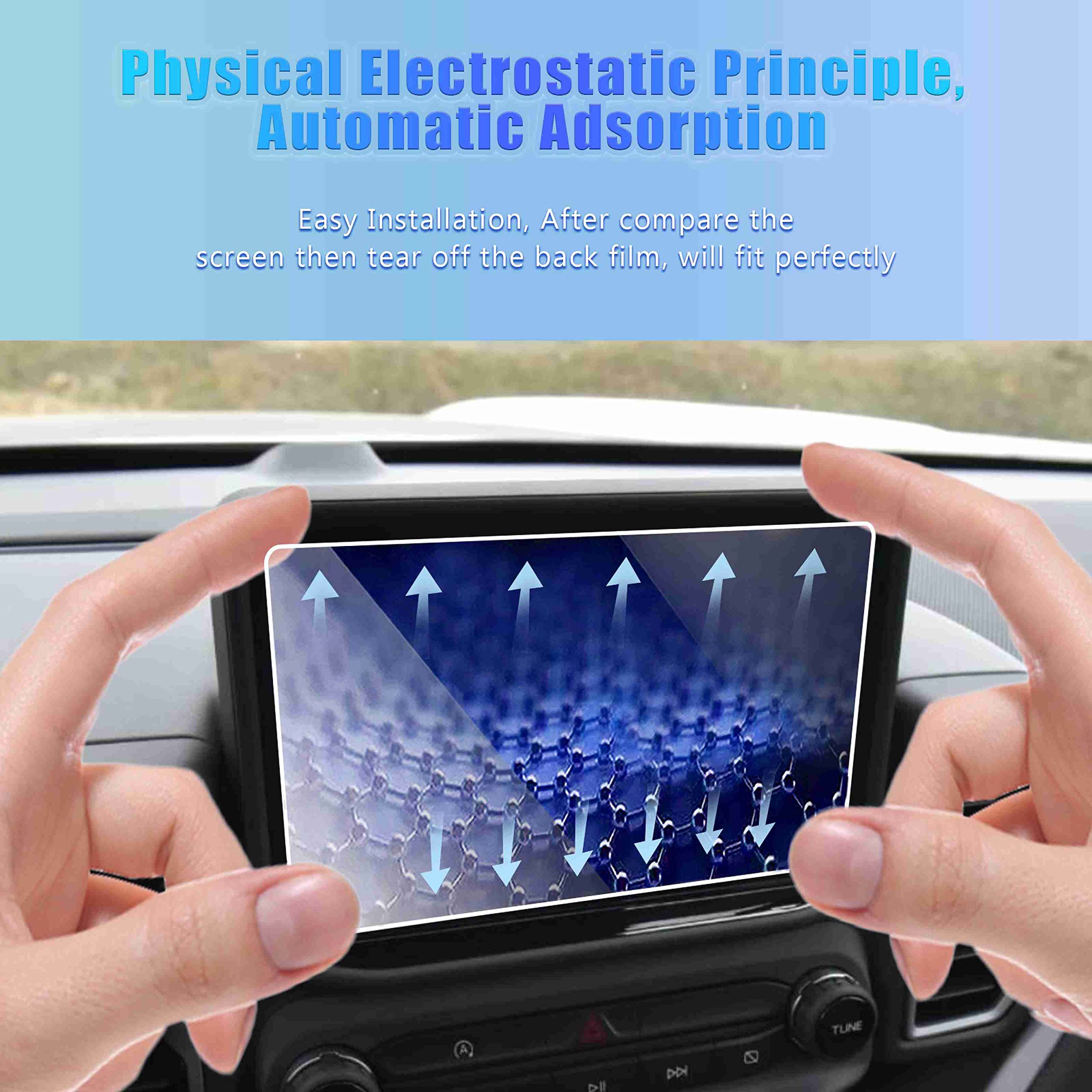 Gfjnfg Bronco Sport Tempered Glass Screen Protector For 2024 2023 2022 2021 Ford Bronco Sport 8 Inch Touchscreen Sync 3 Navigati