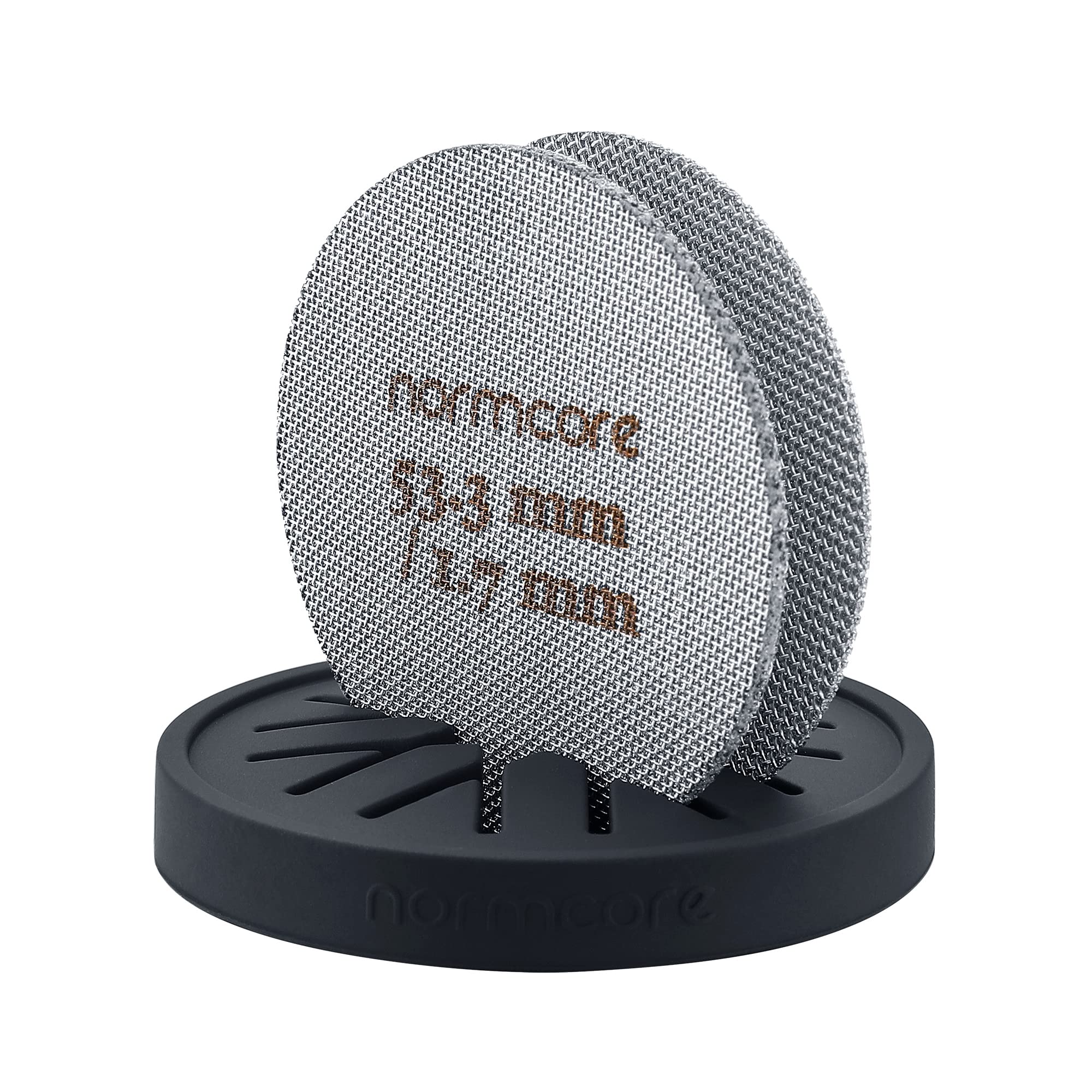 Normcore 2 Packs 53.3Mm Puck Screen With Stand   Reusable Contact Shower Screen With Silicone Holder   1.7Mm / 1.0Mm Thickness 1