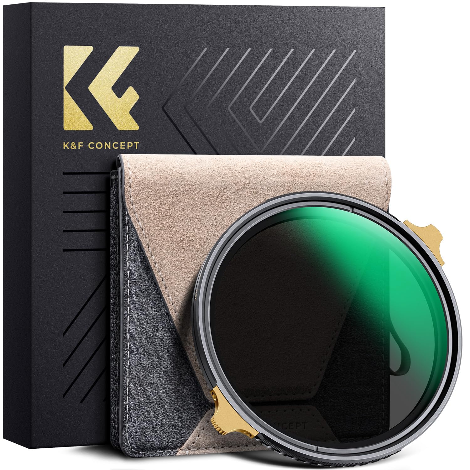 K&F Concept 67Mm Variable Nd Lens Filter Nd2 32 (1 5 Stops) High Definition Adjustable Neutral Density Filter With 36 Multi Laye