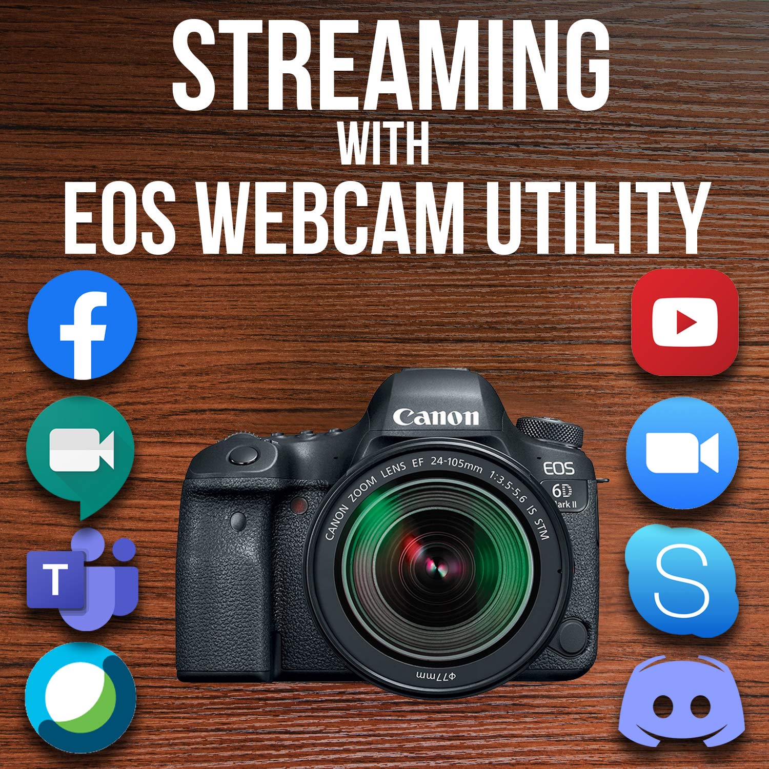 Canon EOS 6D Mark II DSLR Camera with EF 24 105mm USM Lens, WiFi Enabled Black