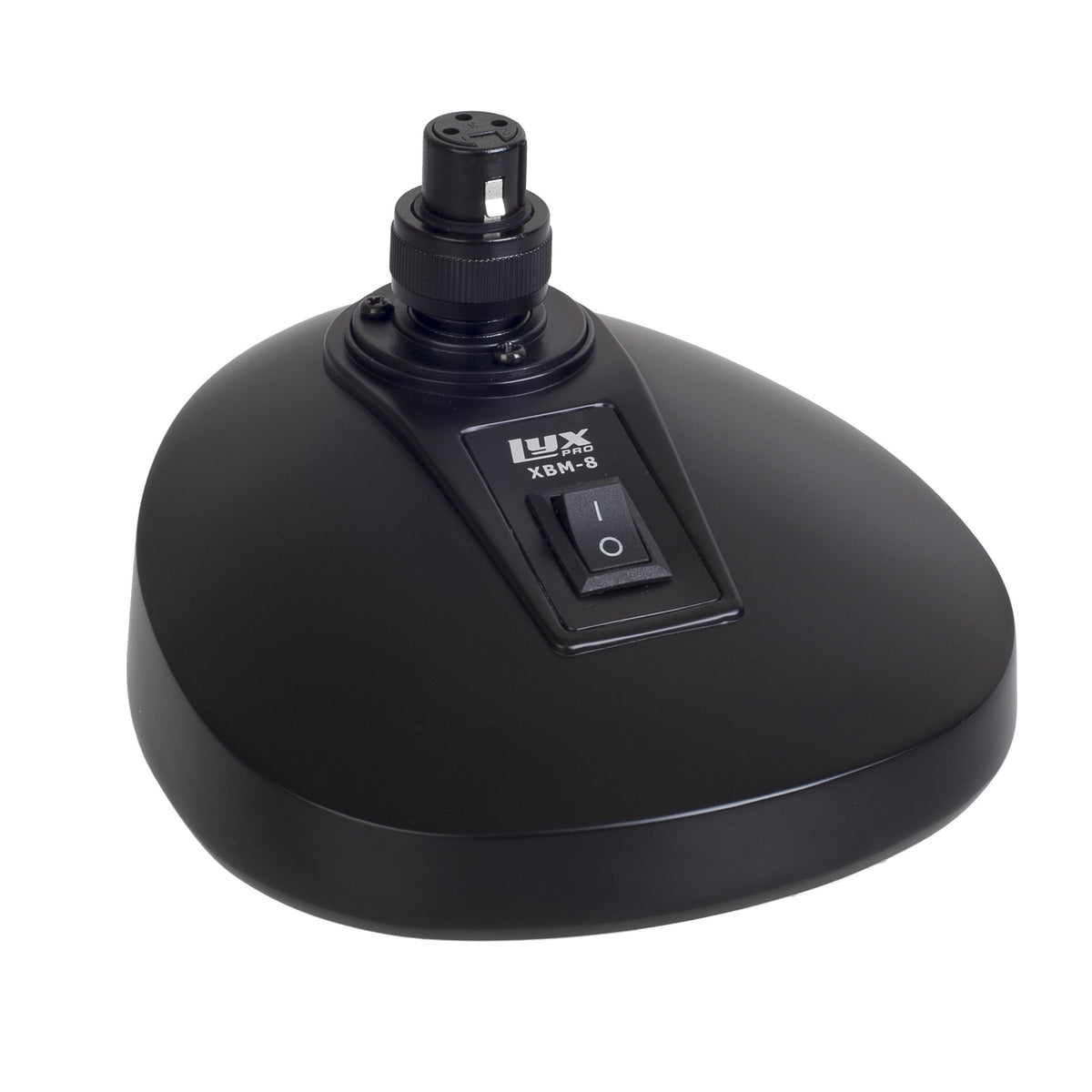 Lyxpro Xbm 8 Microphone Desktop Base With Built In Xlr Socket For Podium & Gooseneck Microphones Anti Slip Table Top Base On/Off Switch