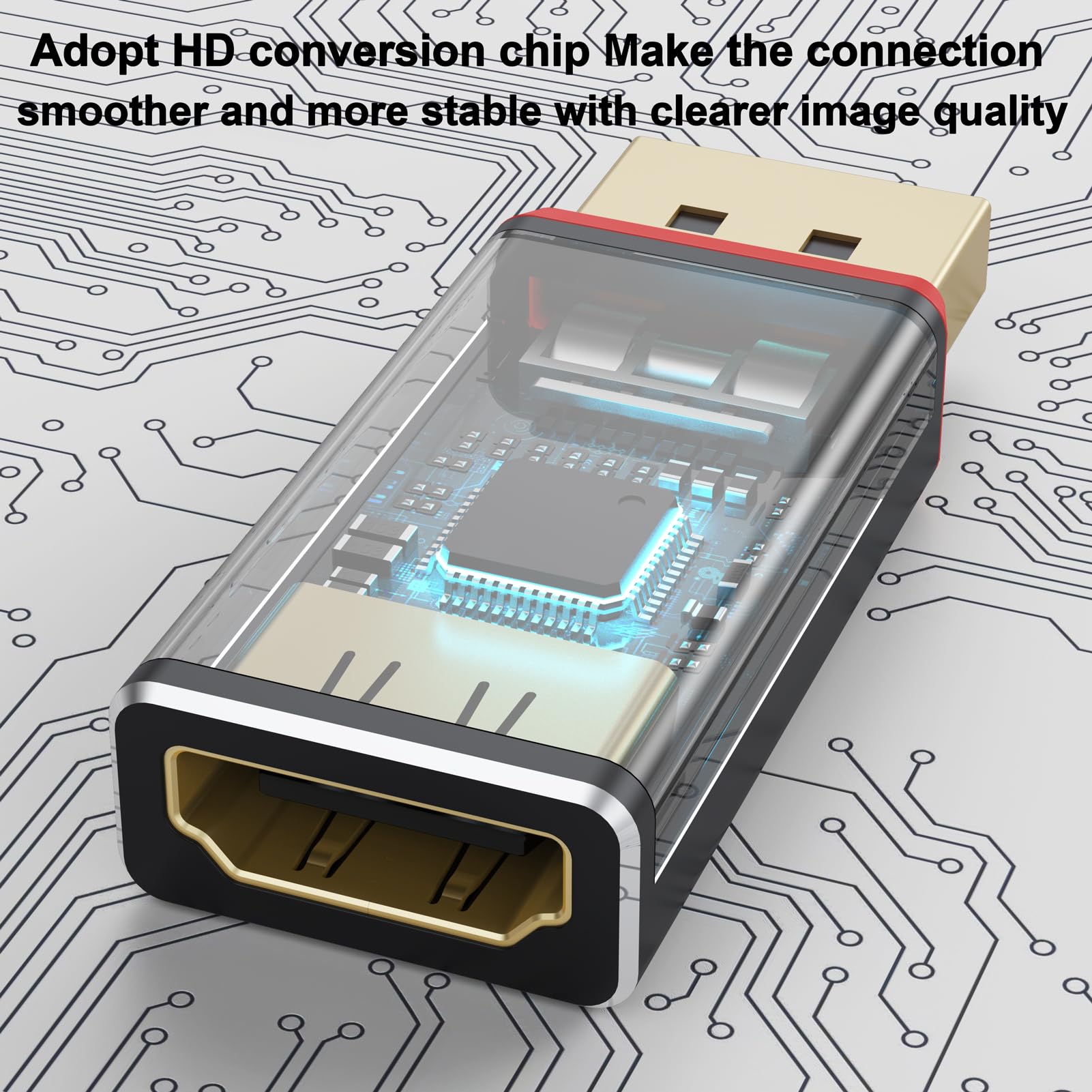 Urelegan Displayport To Hdmi Adapter 10 Pack (Not Usb), 4K Uhd Display Port (Dp) To Hdmi Converter Aluminum Shell Support Video