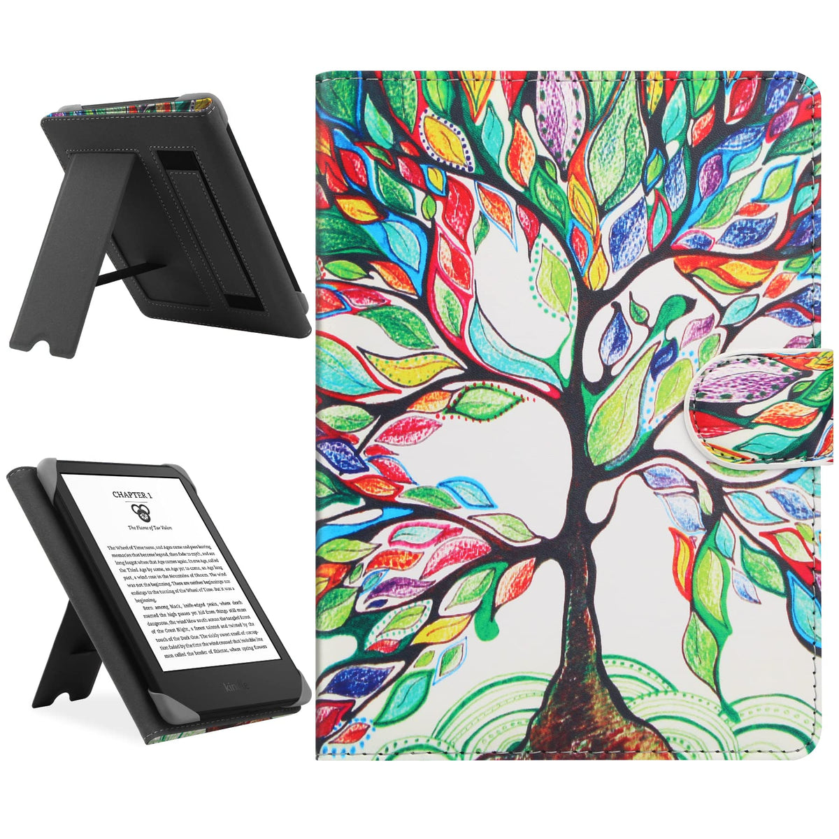 Hoyixi Universal Case Compatible With 6.8'' Kindle Paperwhite/6'' All New Kindle 2022 & 2019/Kobo Clara Hd/Kobo Clara 2E Leather