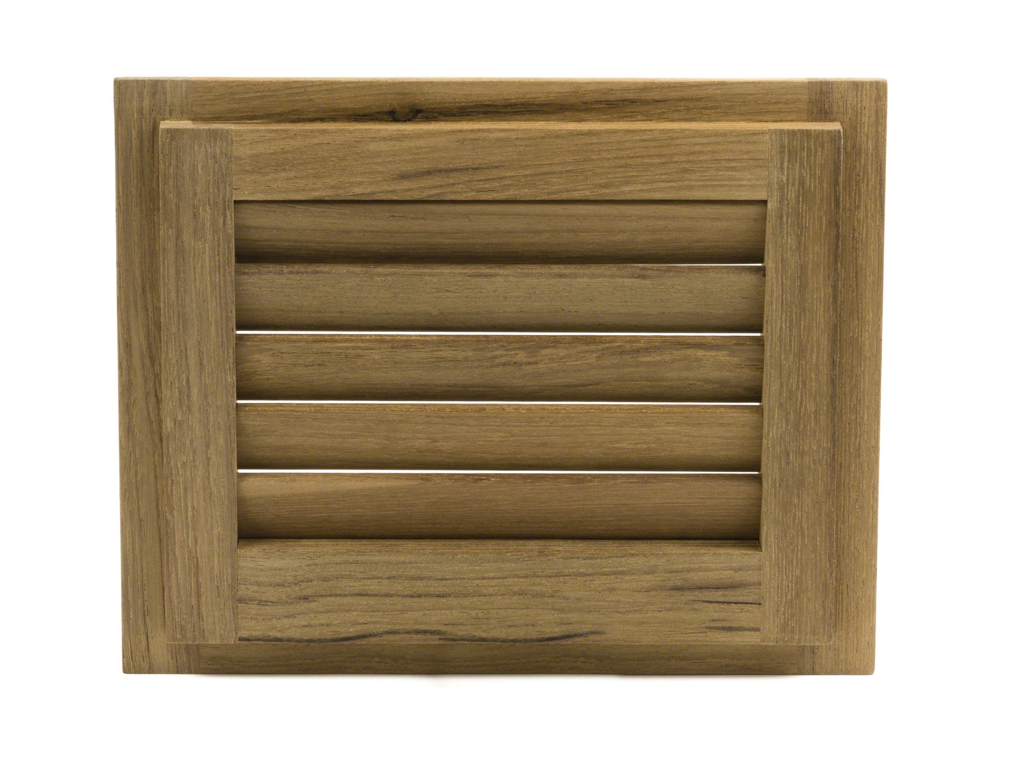 Whitecap 60712 Teak Louvered Insert - 7-1/2'' X 9-1/8'' X 3/4'', Black,WBFRNB00KOEATX0