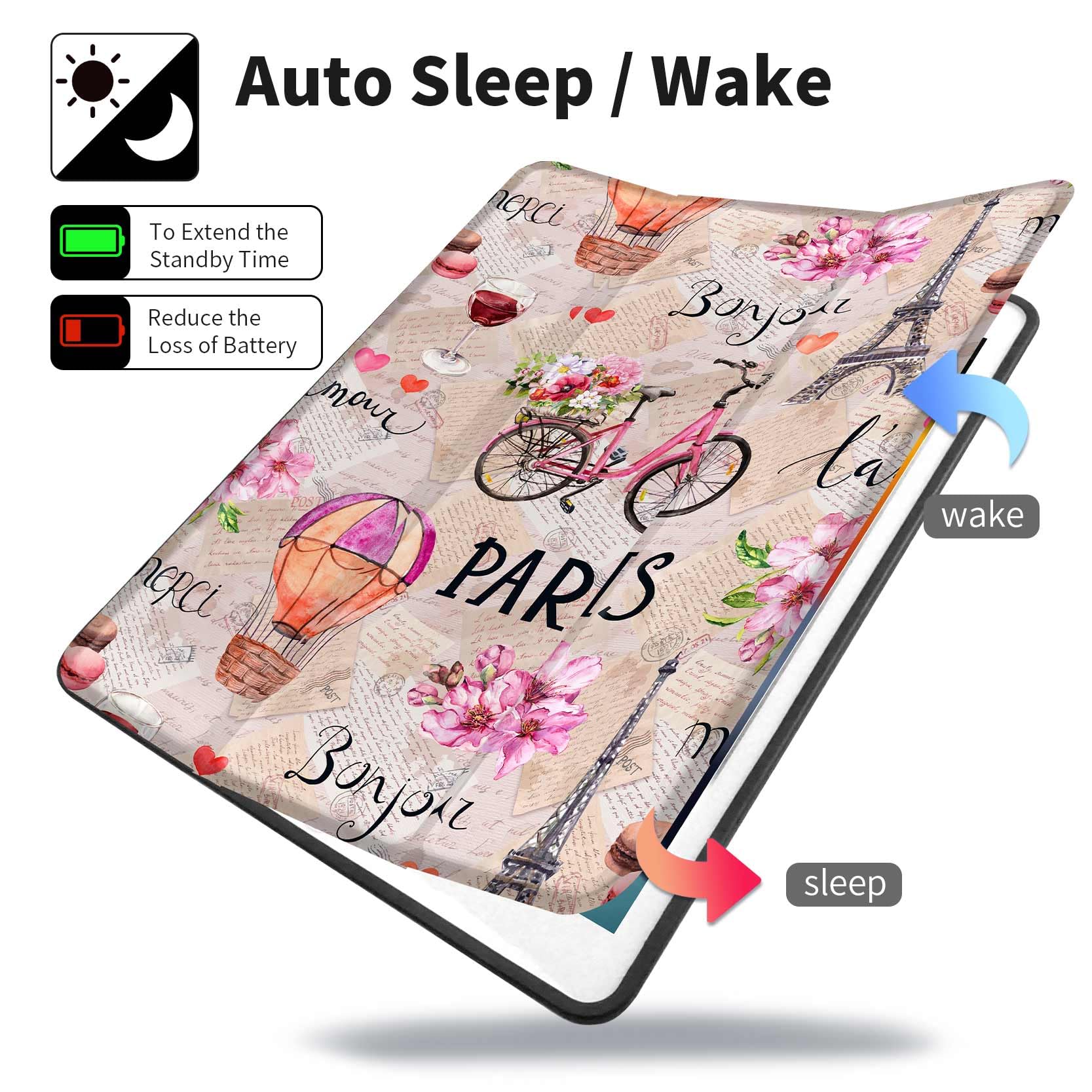 Trizoanic Case For Ipad 9Th/8Th/7Th Generation,Ipad 10.2 Inch Case Smart Folio Ipad 2021/2020/2019 Cover,Trifold Stand,Pencil Ho