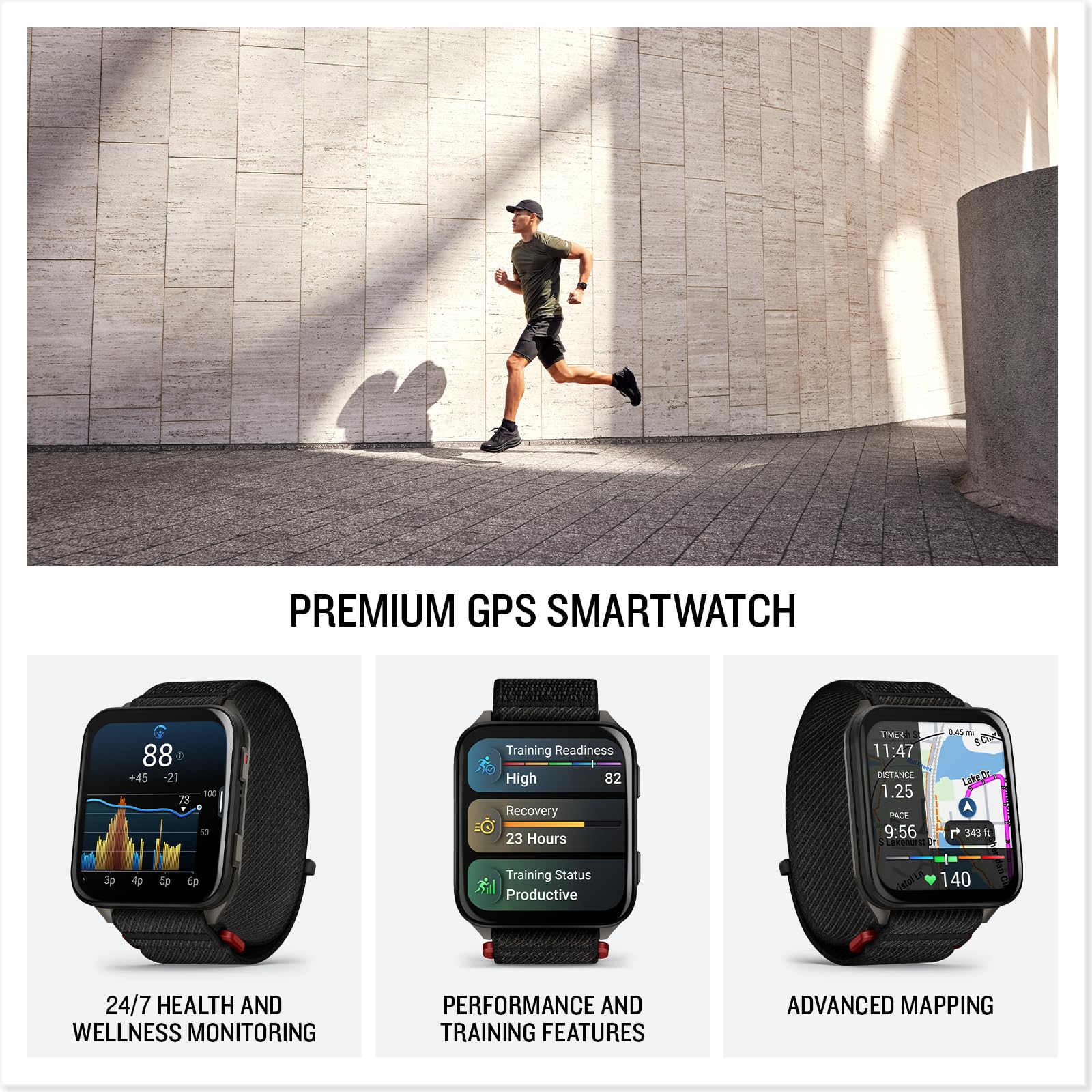 Playbetter Garmin Venu X1 (Black/Slate Titanium) Fitness Gps Smartwatch Bundle - 2 Thin & Lightweight Amoled Display, Advanced H